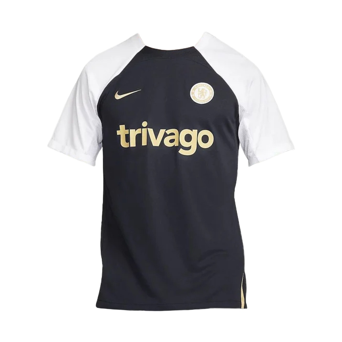 나이키 첼시 FC 스트라이크 드라이핏 니트 저지 블랙 화이트 (DX3014-429) (논 마킹 버전)(Nike Chelsea FC Strike Dri-Fit Knit Jersey Black White (DX3014-429) (Non Marking Ver.))