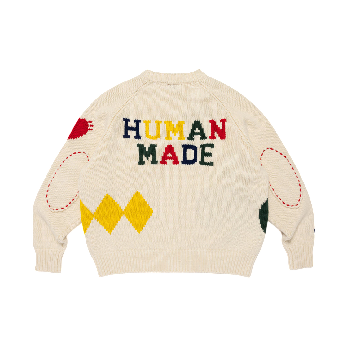휴먼 메이드 로우게이지 니트 스웨터 화이트(Human Made Lowgauge Knit Sweater White) - 2