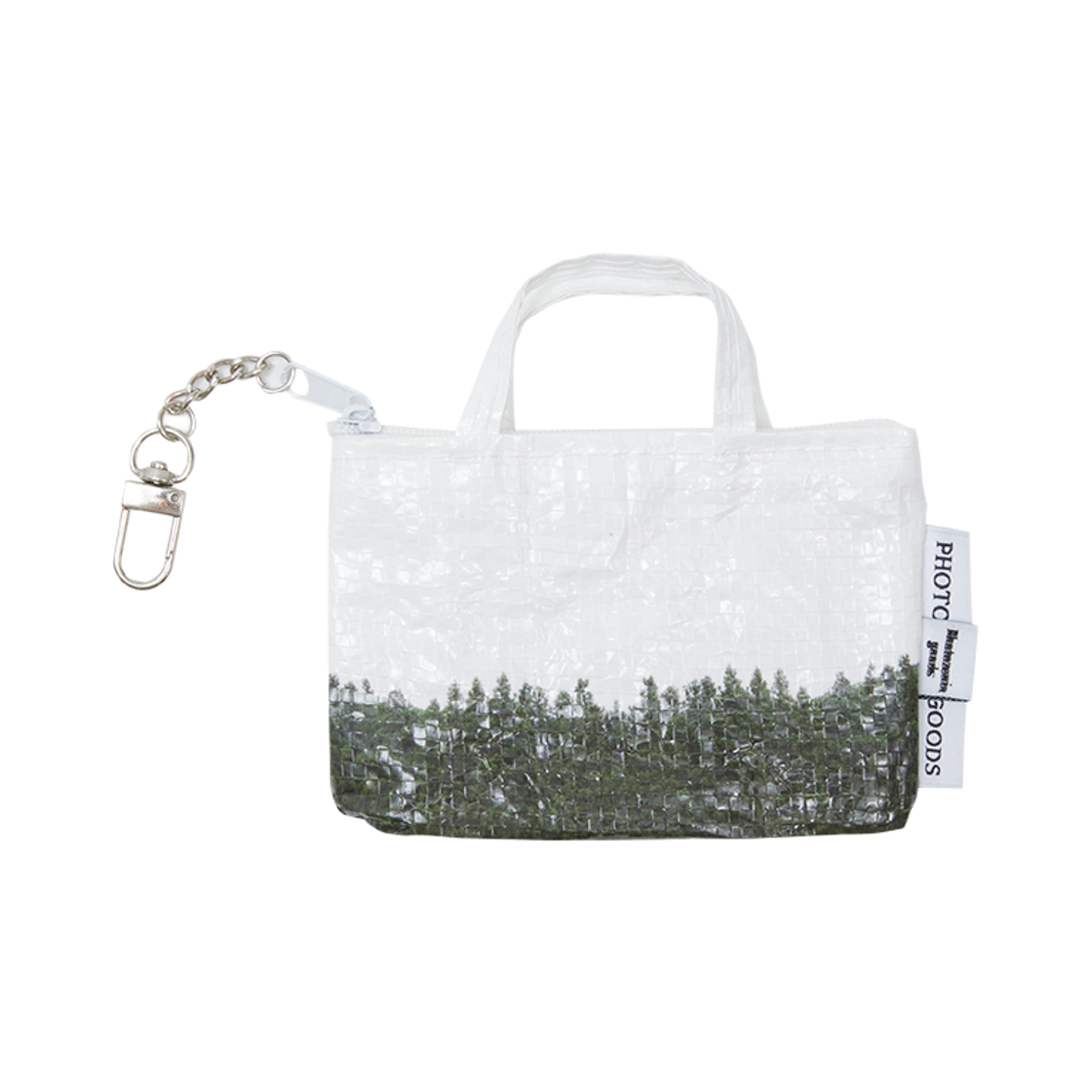 [3% 적립] 포토제니아굿즈 미니 타포린 백 키링 화이트([3% 적립] Photozeniagoods Mini tarpaulin bag keyring white)
