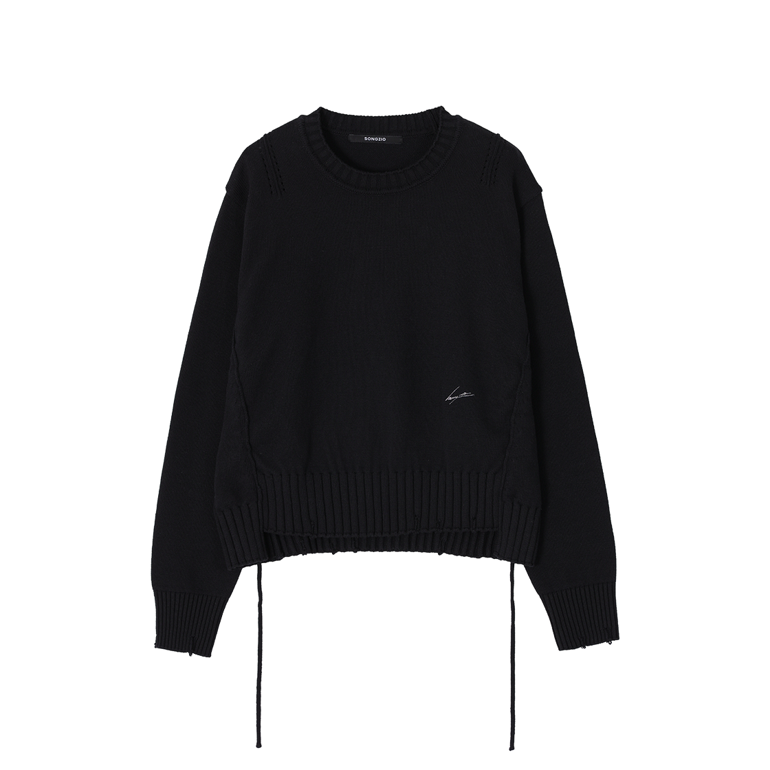 WI2KT710BK (W) SONGZIO COLLECTION Archangel Crewneck Knit Black