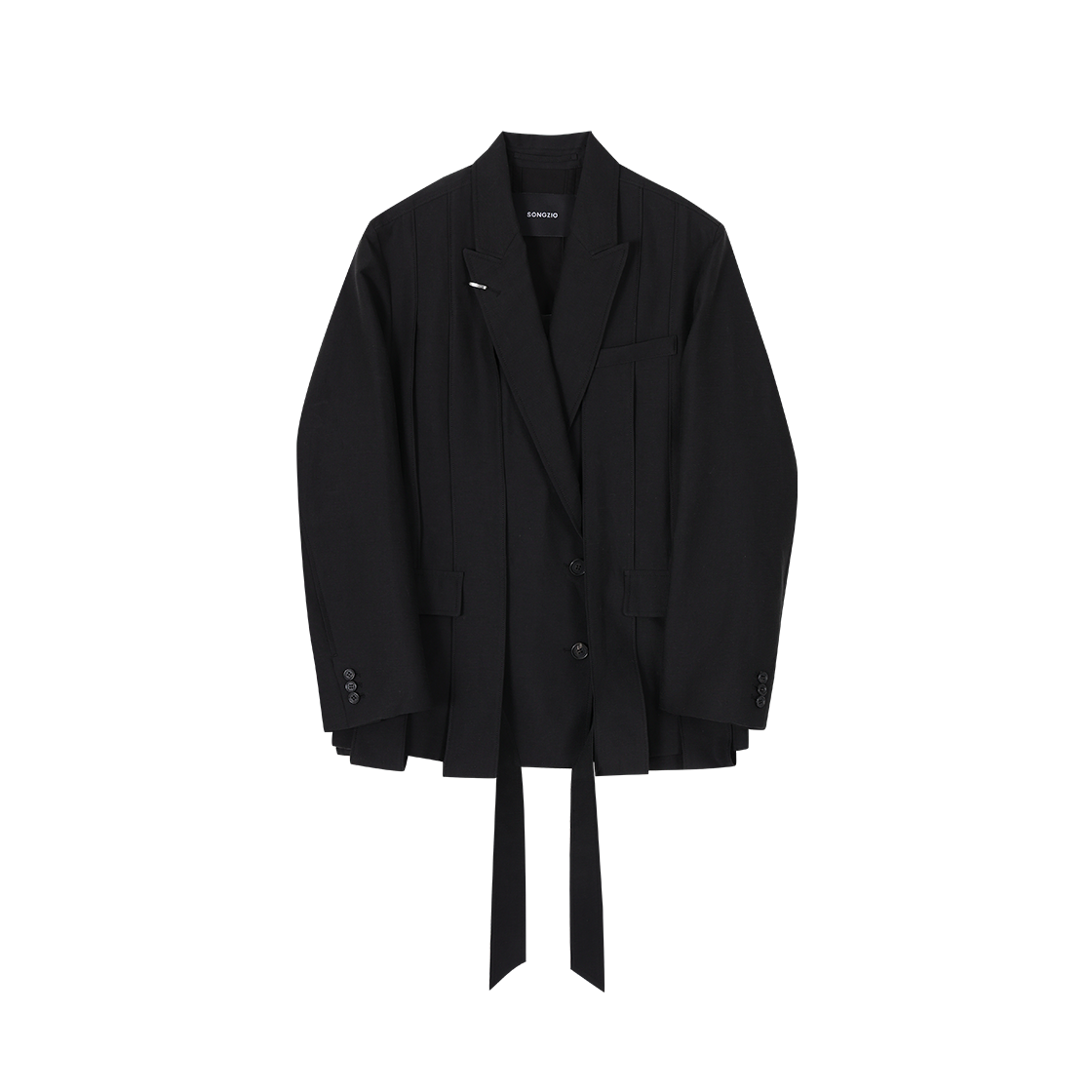 WI2JK708BK (W) SONGZIO COLLECTION Lineveil Robe Jacket Black