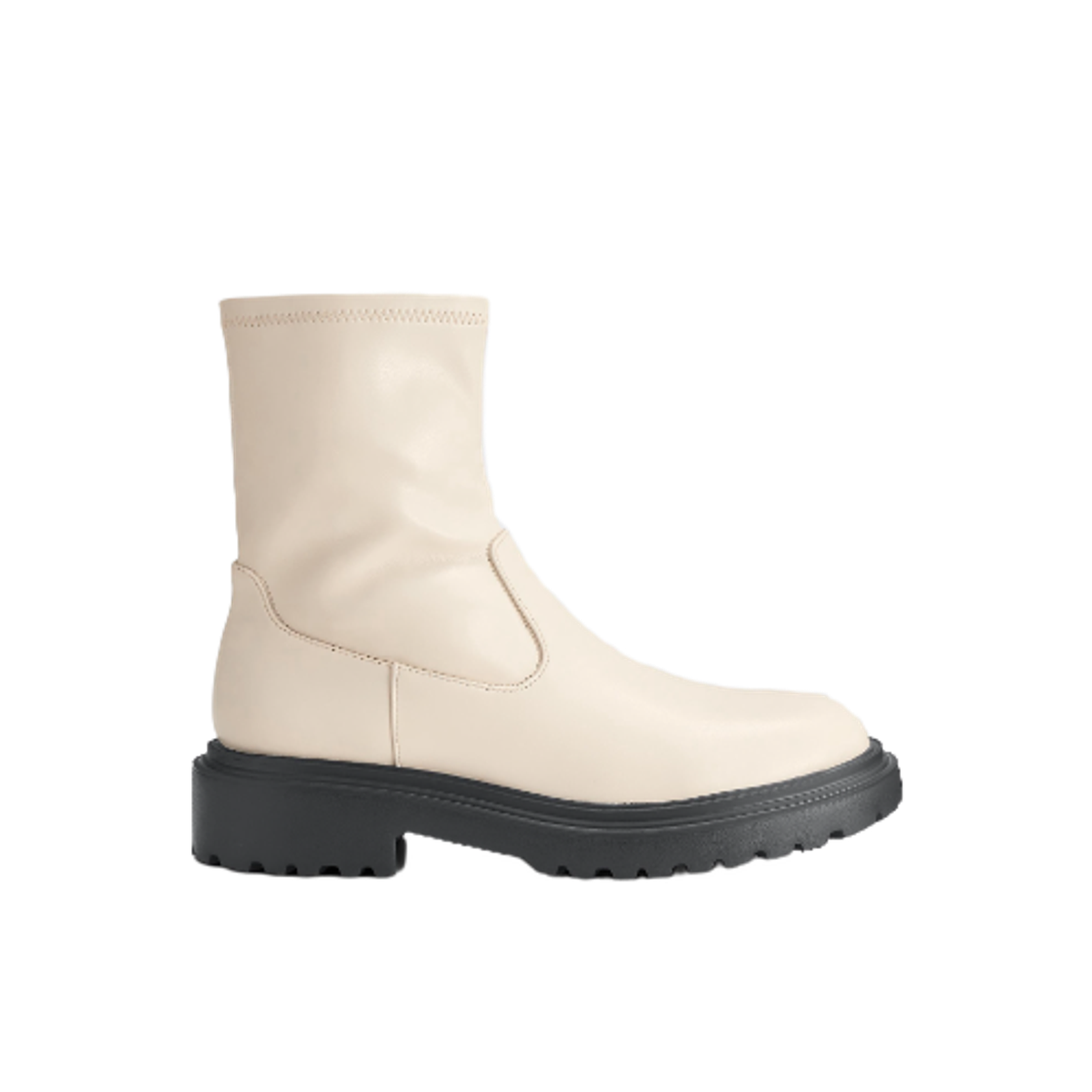 347487-01 (W) GU Ultra Stretch Volume Boots Off White