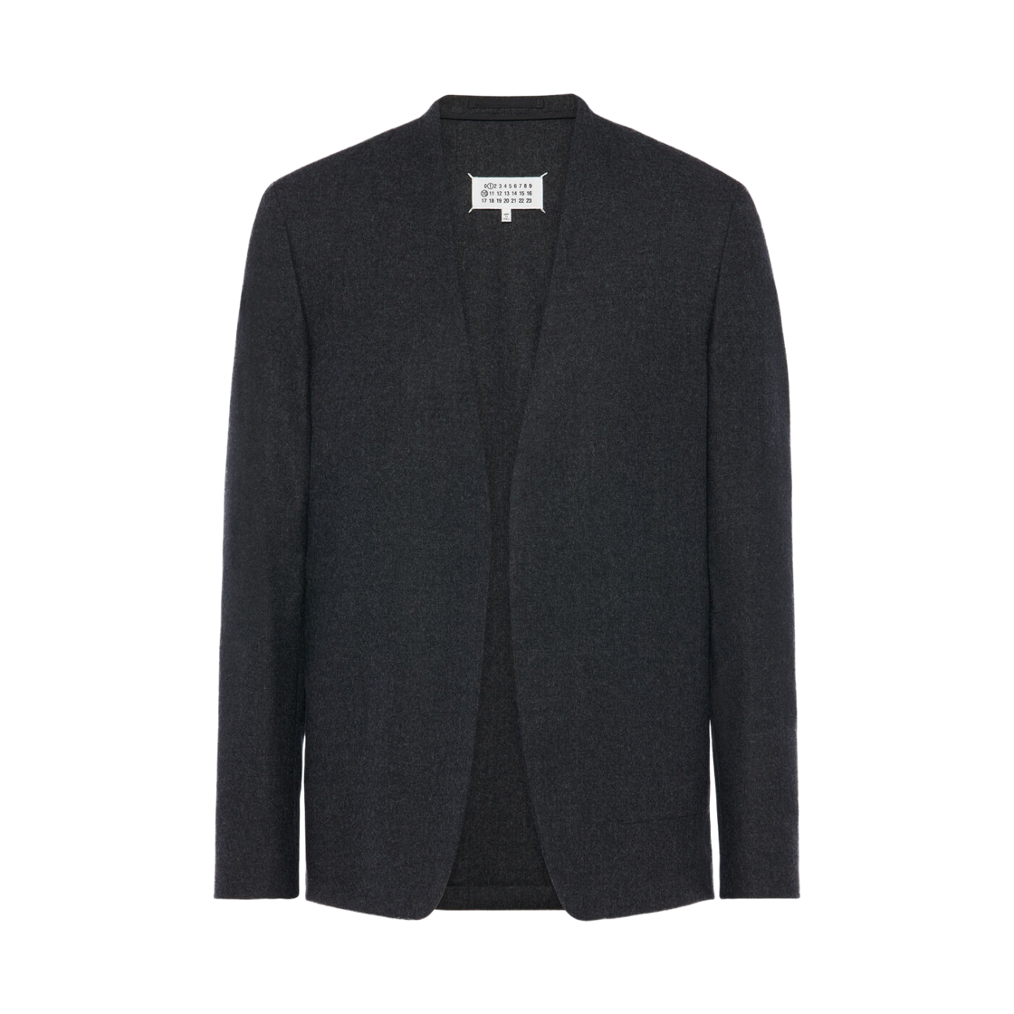 S50BN0553S47782860M Maison Margiela Minimal Wool Jacket Dark Grey