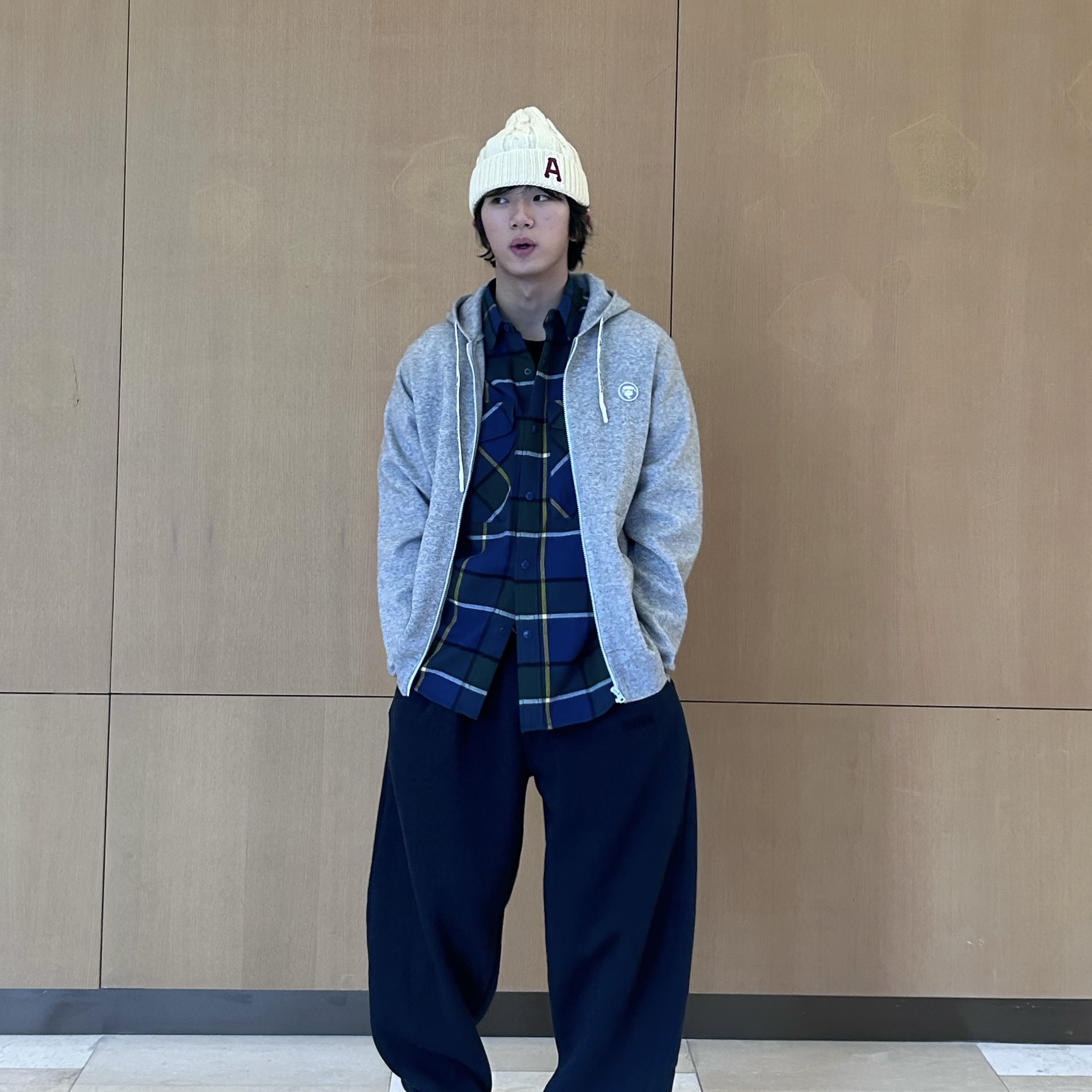 AAPE Main Hat Ivory - 26SS 착용 스타일 - 5