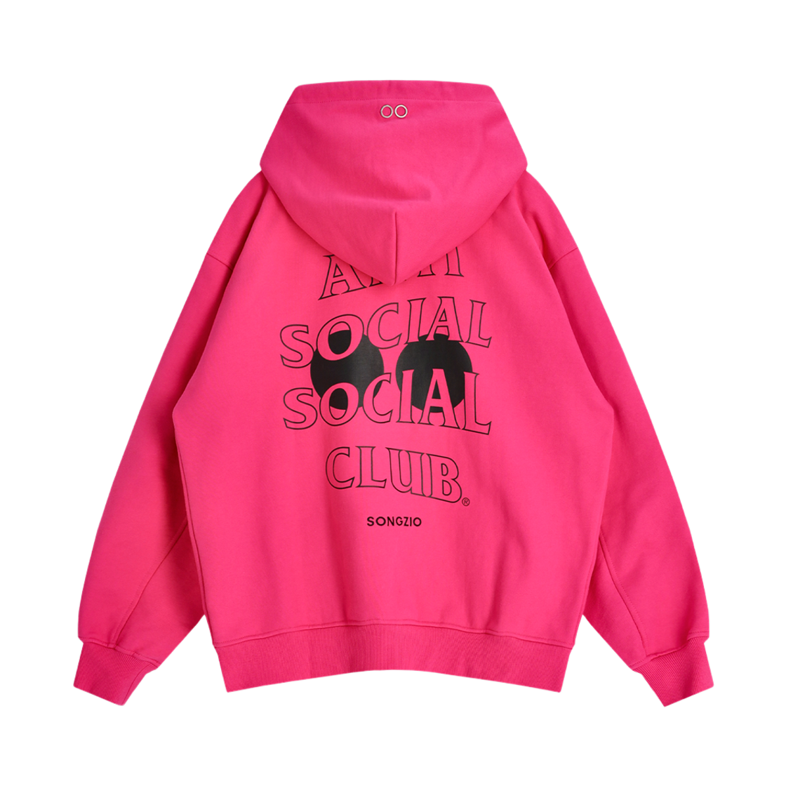 안티소셜소셜클럽 송지오 웨이브 로고 후드 집업 핑크(ASSC x Songzio Wave Logo Hood Zip-Up/Pink) - 3