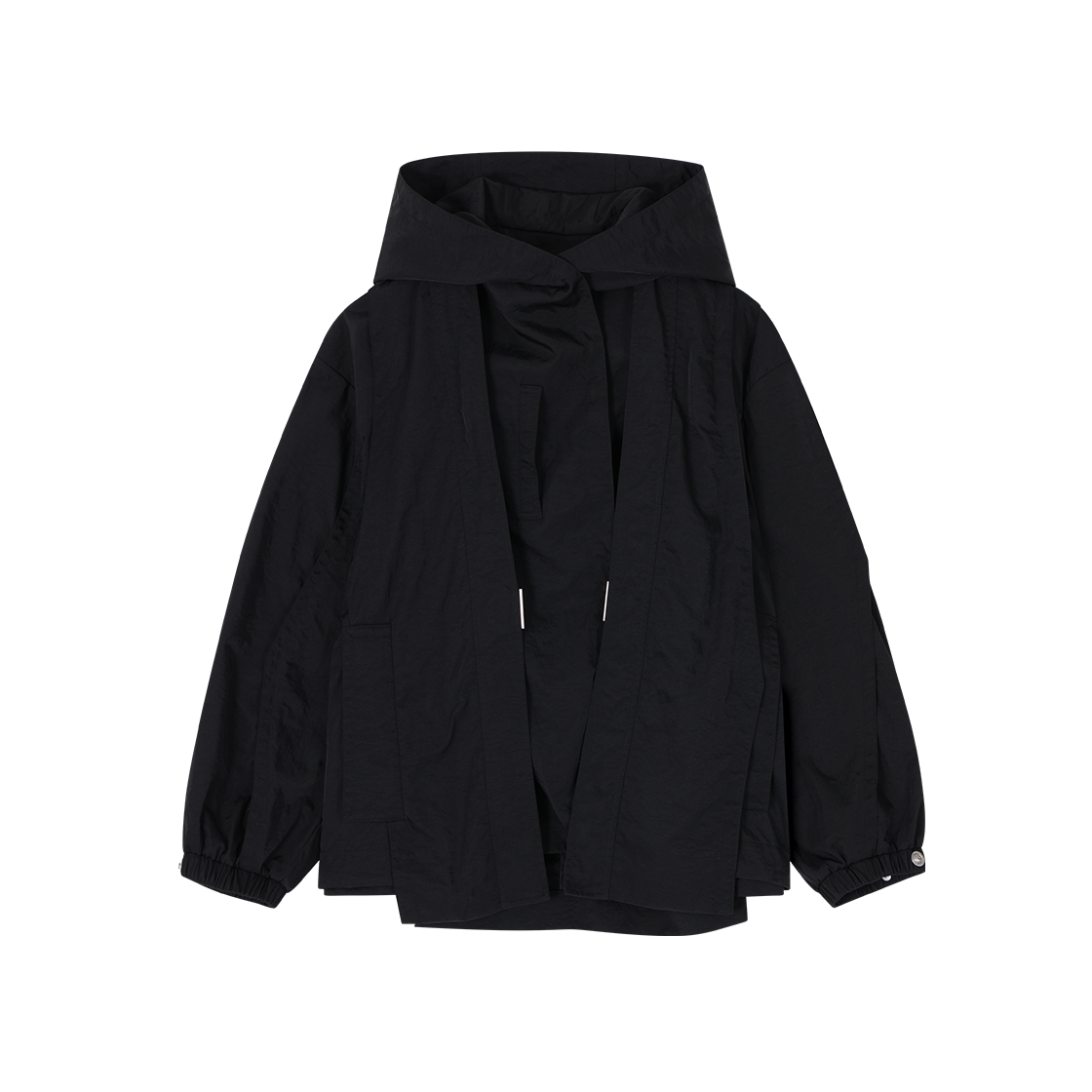 (W) 송지오 컬렉션 도포 후드 점퍼 블랙((W) SONGZIO COLLECTION Dopo Hood Jumper Black)