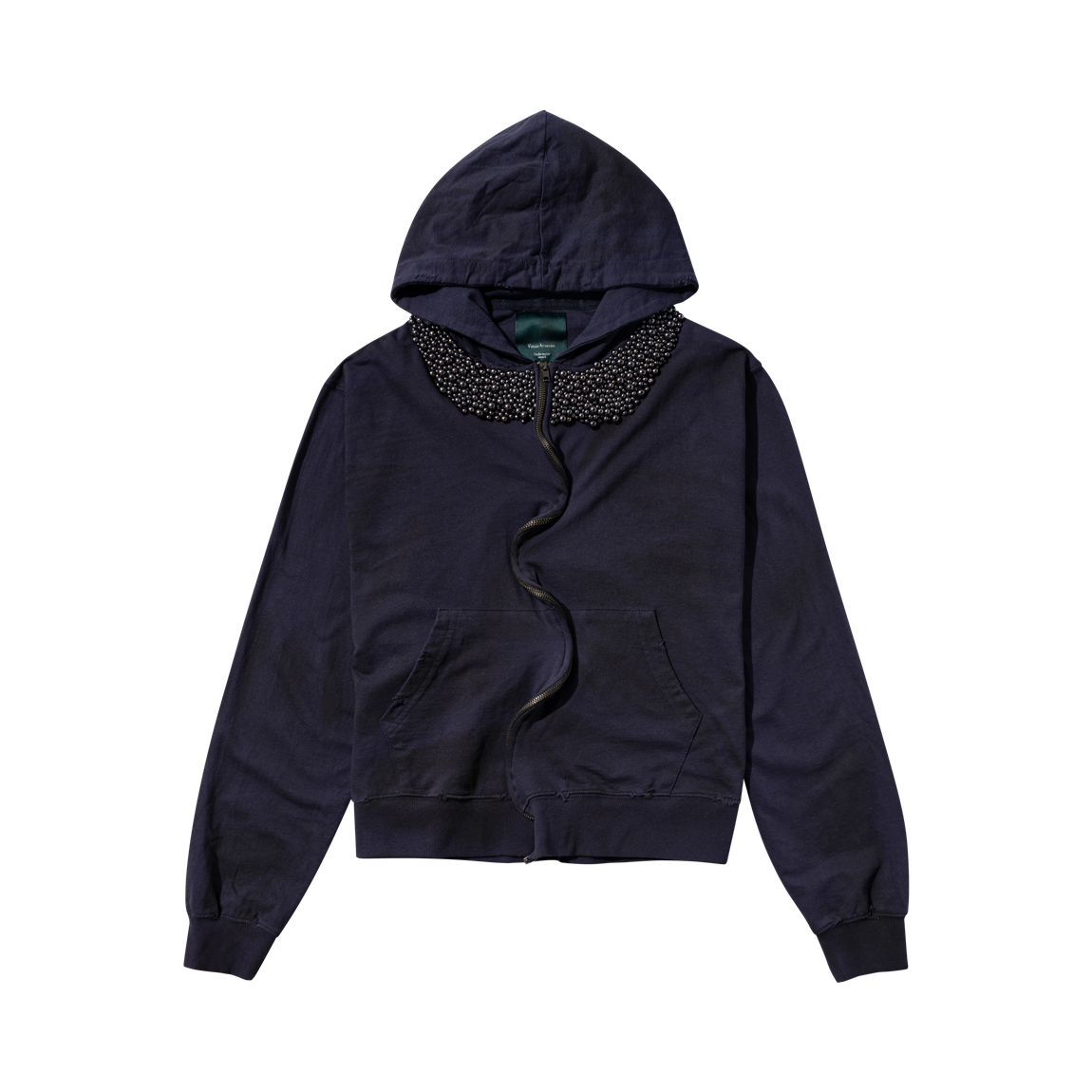 언더마이카 엘레강스 인 래그스 후드 집업 블랙 펄(Undermycar Elegance In Rags Zipped Hoodie Black Pearl)