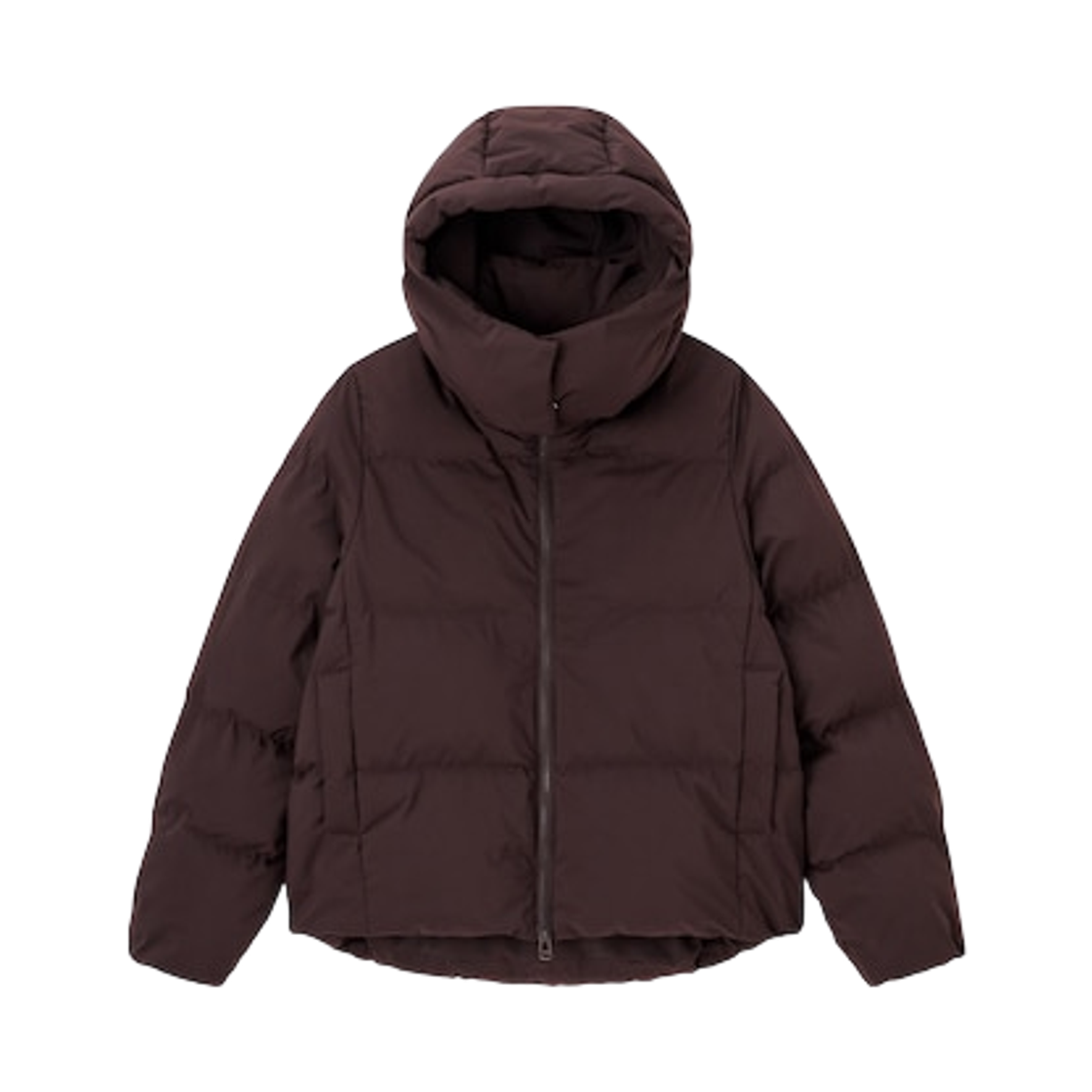 (W) GU 웜 패디드 블루종 다크 브라운((W) GU Warm Padded Blouson Dark Brown)