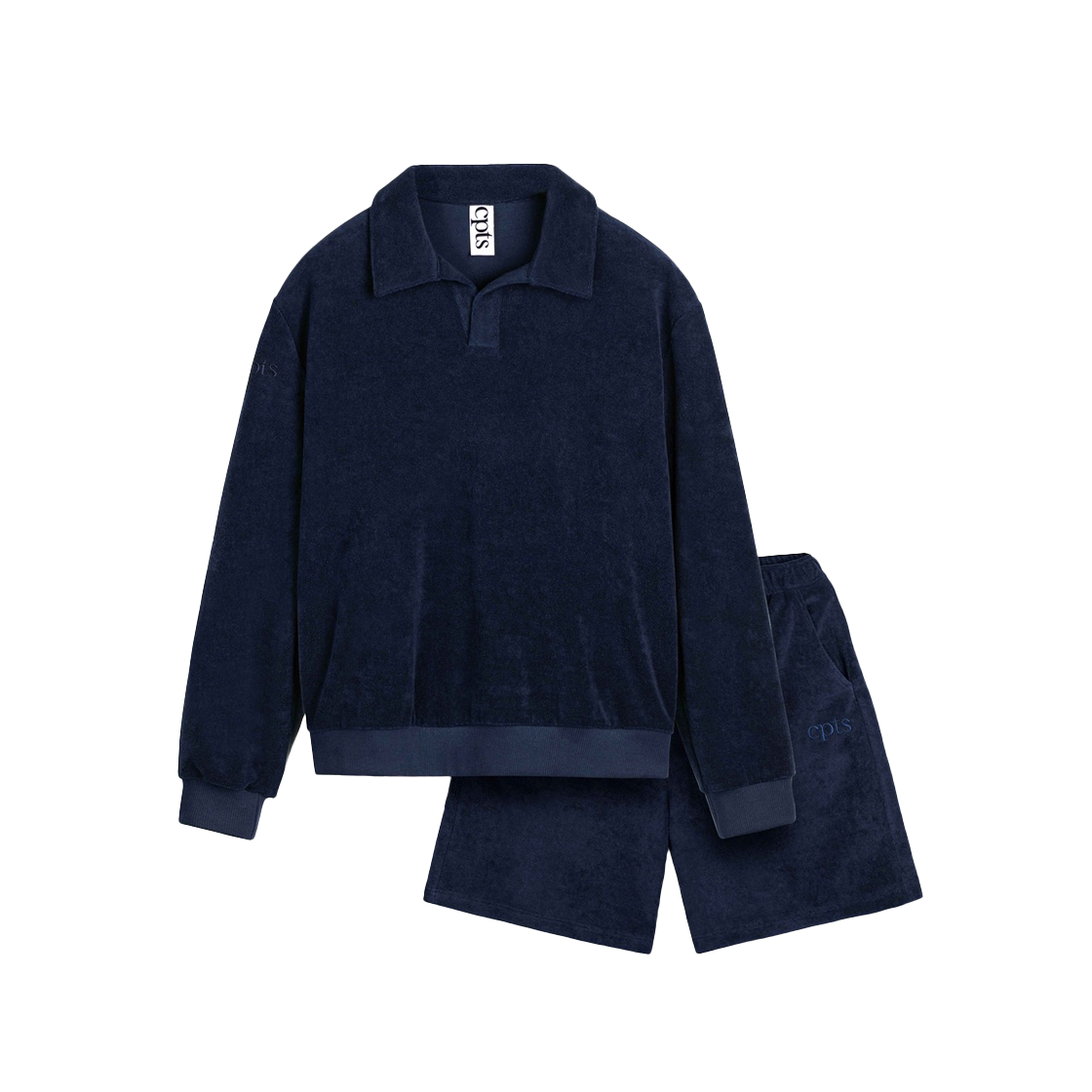 [3% 적립] 씨피티에스 클래식 타월링 폴로 셋업 네이비