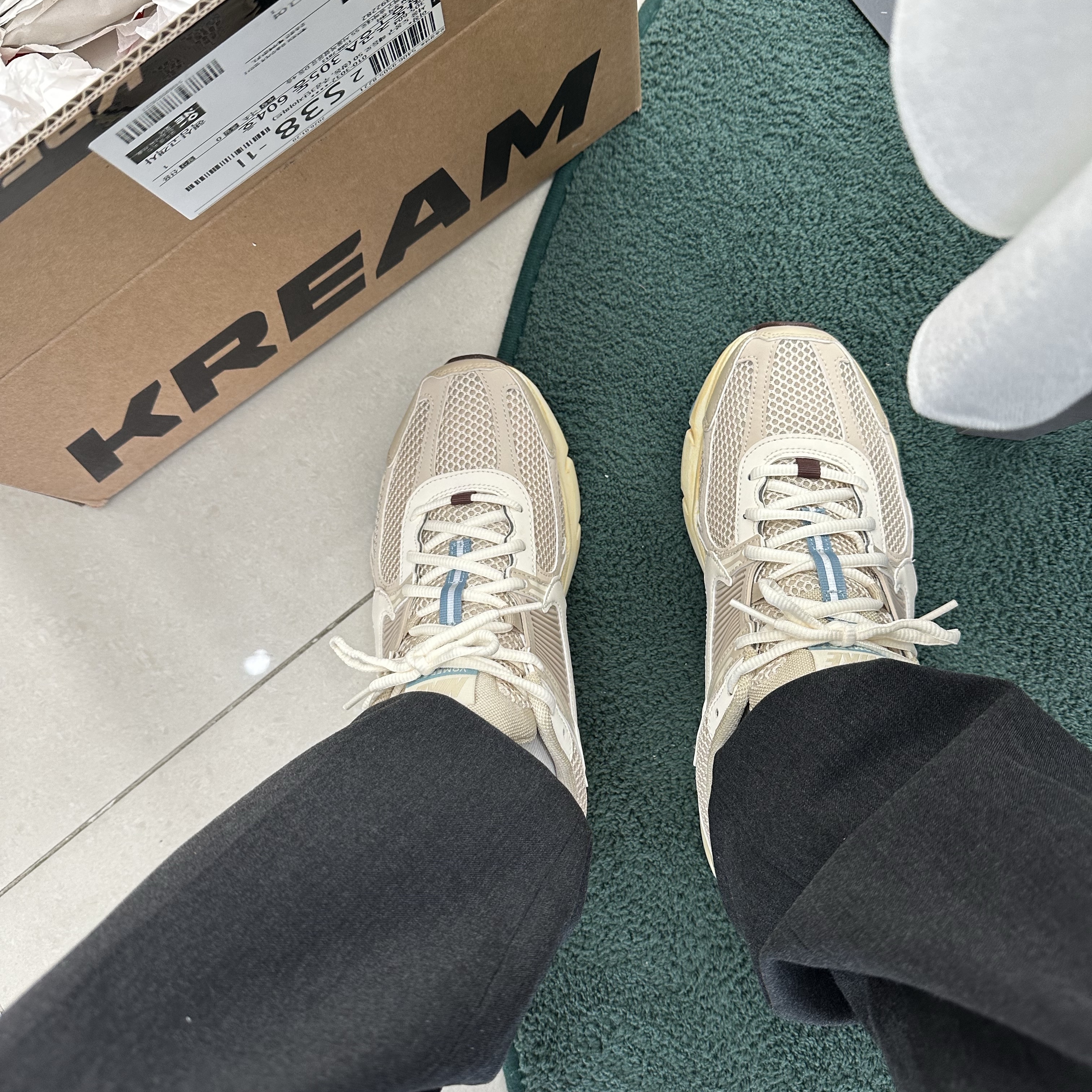 (W) Nike Zoom Vomero 5 Oatmeal 착용 스타일