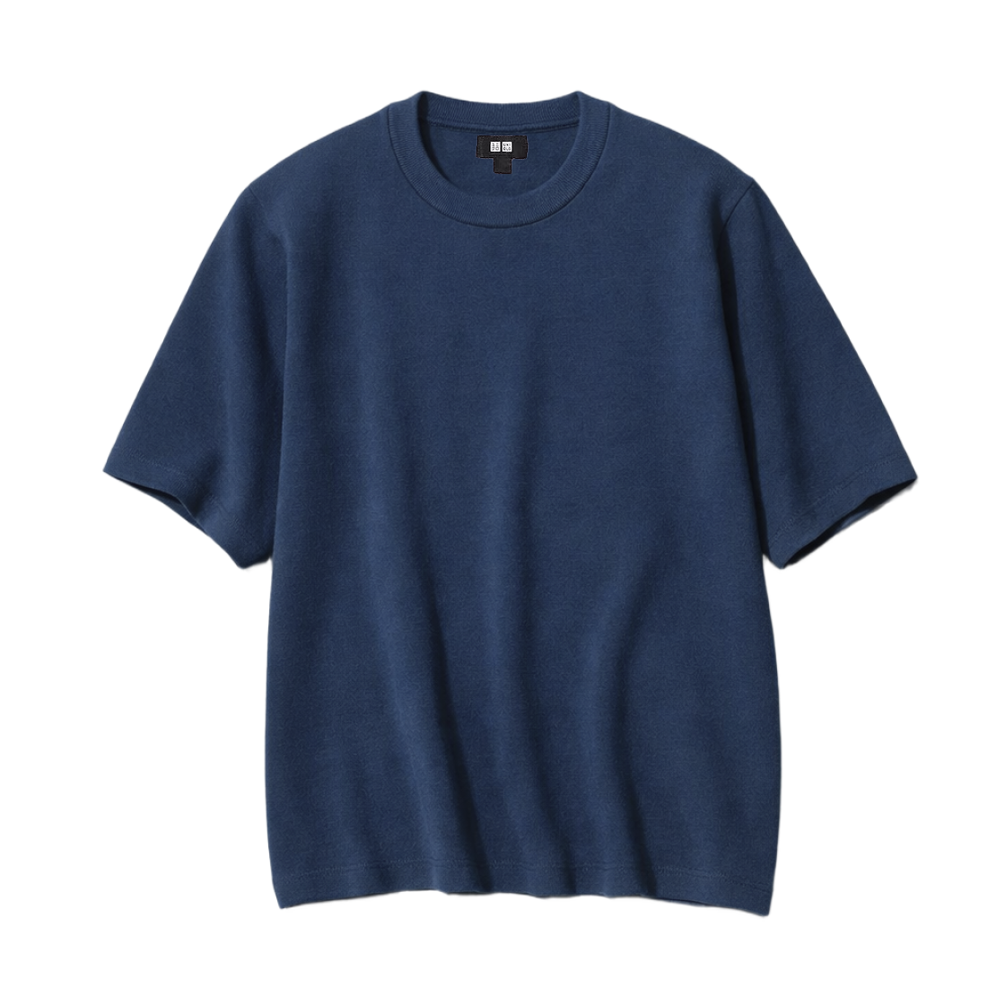 481726-69 / 481004-69 Uniqlo Washable Milano Ribbed Knitted T-Shirt Navy - JP