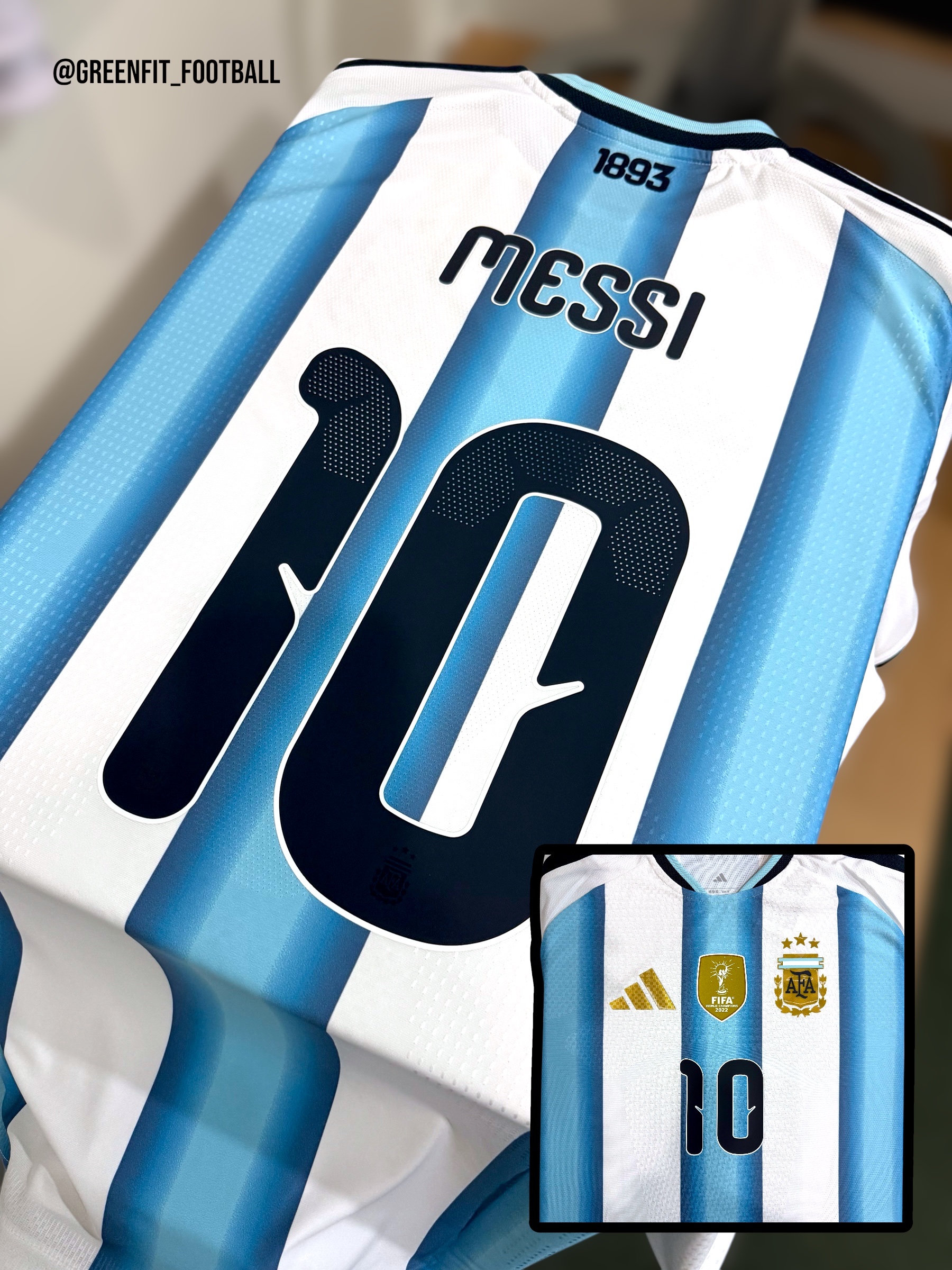 Adidas Argentina 2026 Home Jersey White Icey Blue - KR Sizing (Non Marking Ver.), Adidas Argentina 2026 Home Authentic Jersey White Icey Blue - KR Sizing (Non Marking Ver.) 착용 스타일