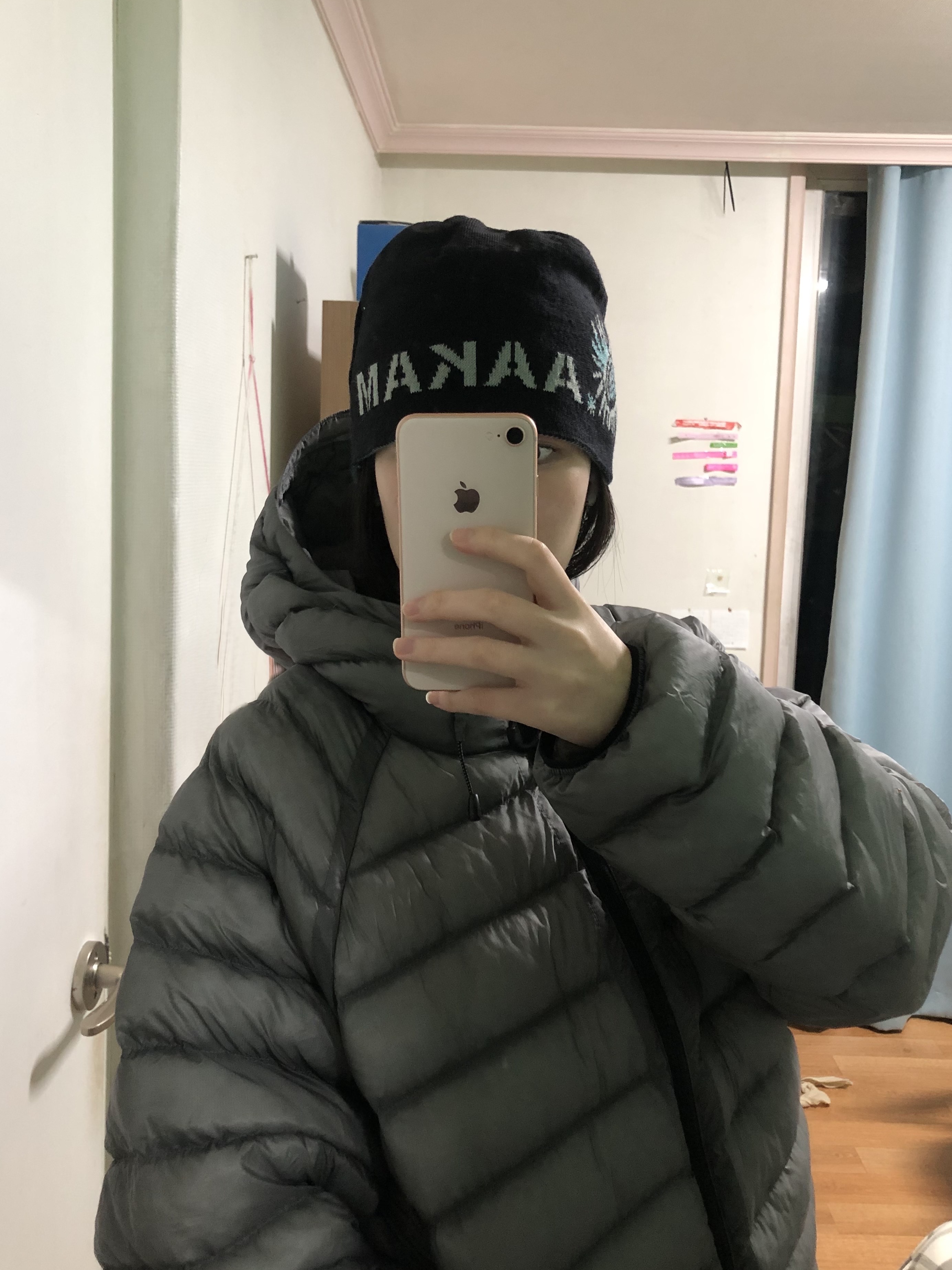 Suare women light seashell padded jumper gray 착용 스타일 - 3