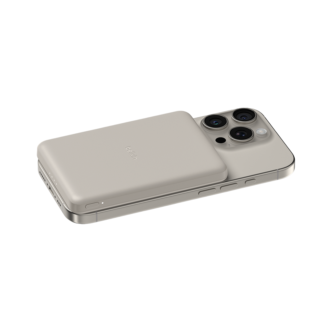 벨킨 5000mAh 초슬림 마그네틱 무선 충전 보조배터리 BPD010 샌드(Belkin 5000mAh Magnetic Wireless Charging Battery BPD010 Sand)