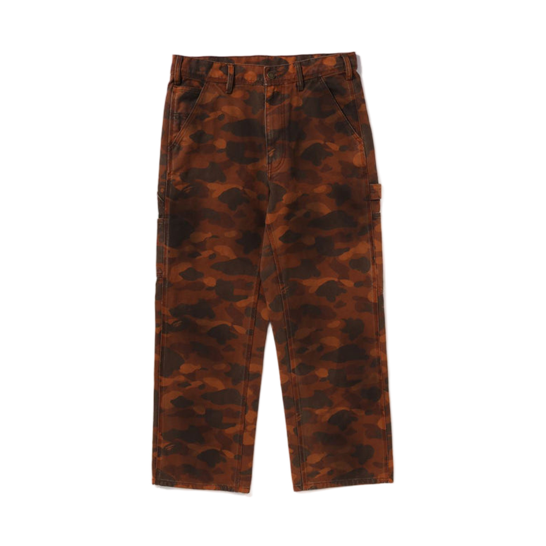 - BAPE Solid 1st Camo Garment Dyed Relaxed Fit Work Pants Brown
