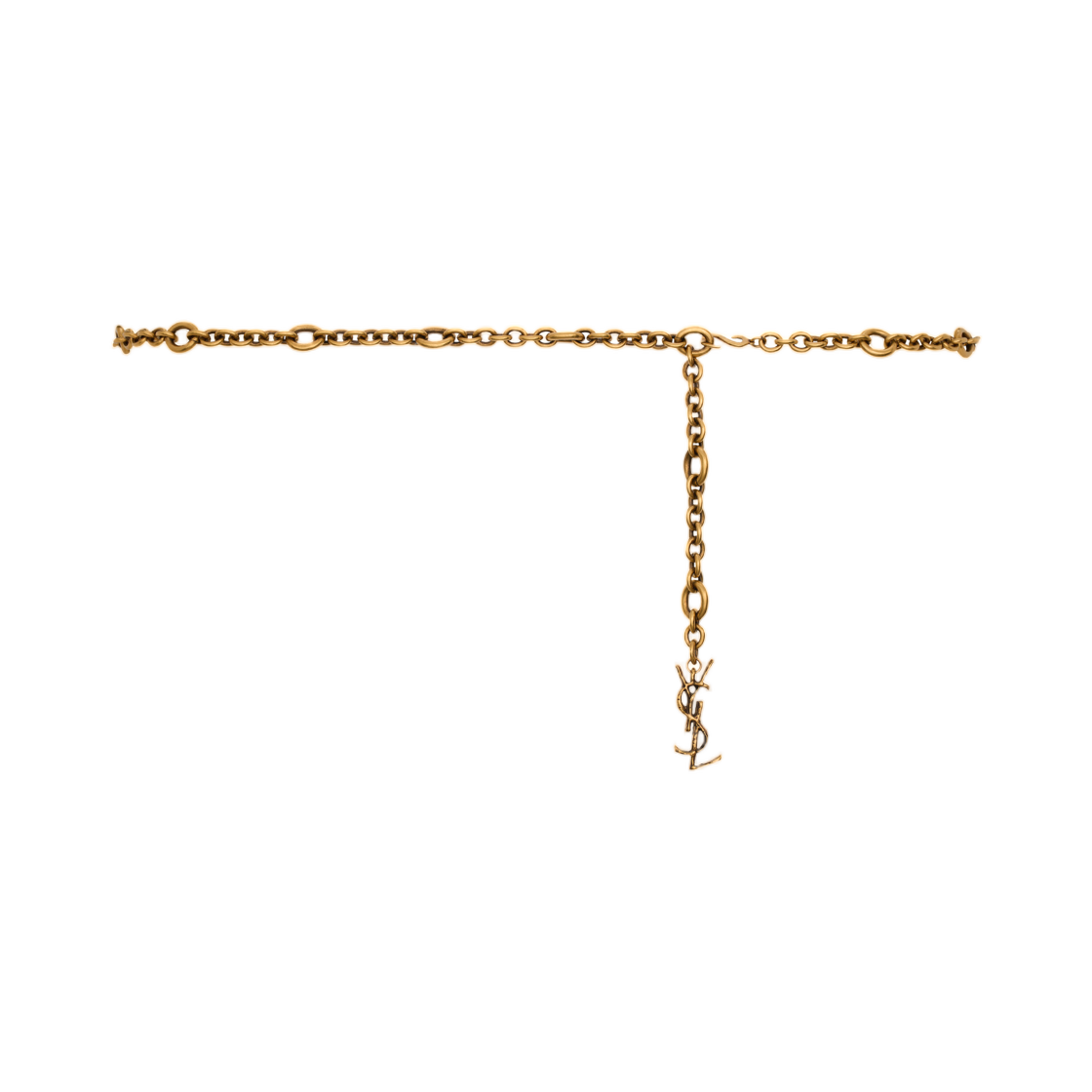 (W) 생로랑 카산드라 체인 벨트 라이트 브론즈((W) Saint Laurent Cassandre Chain Belt Light Bronze)