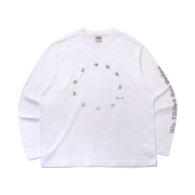 AMOU Star Circle Long Sleeve White