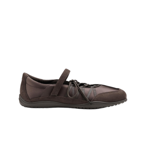 357744-38 (W) GU Lace Up Ballet Sneakers Dark Brown