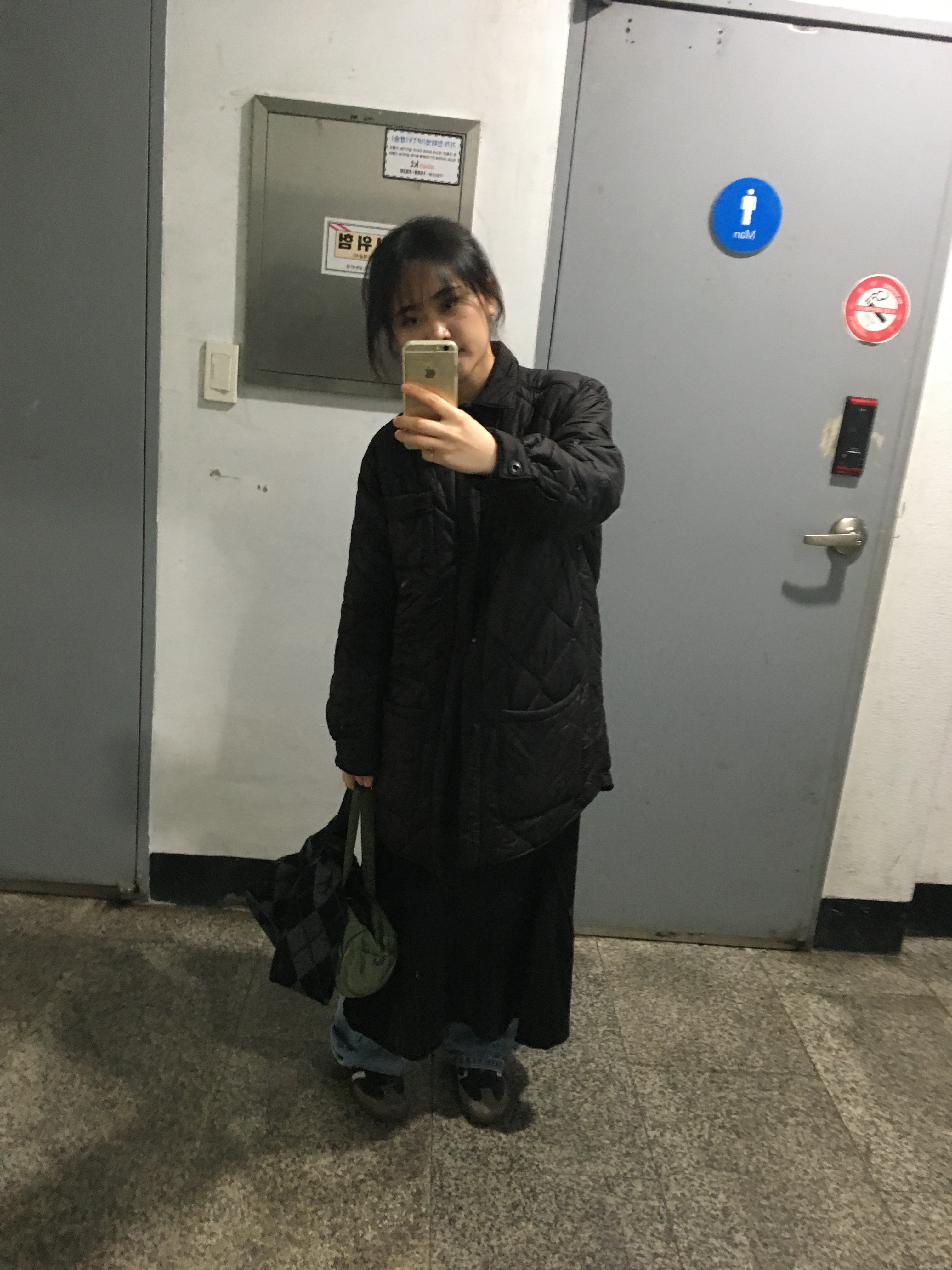 Safarispot  S.T.C QUILTING JACKET BLACK 착용 스타일