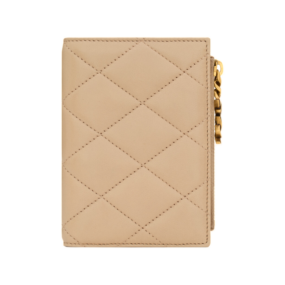 생로랑 카산드라 비쥬 바이폴드 월렛 램스킨 클리어 베이지(Saint Laurent Cassandre Bijou Bi-Fold Wallet in Lambskin Clear Beige) - 1