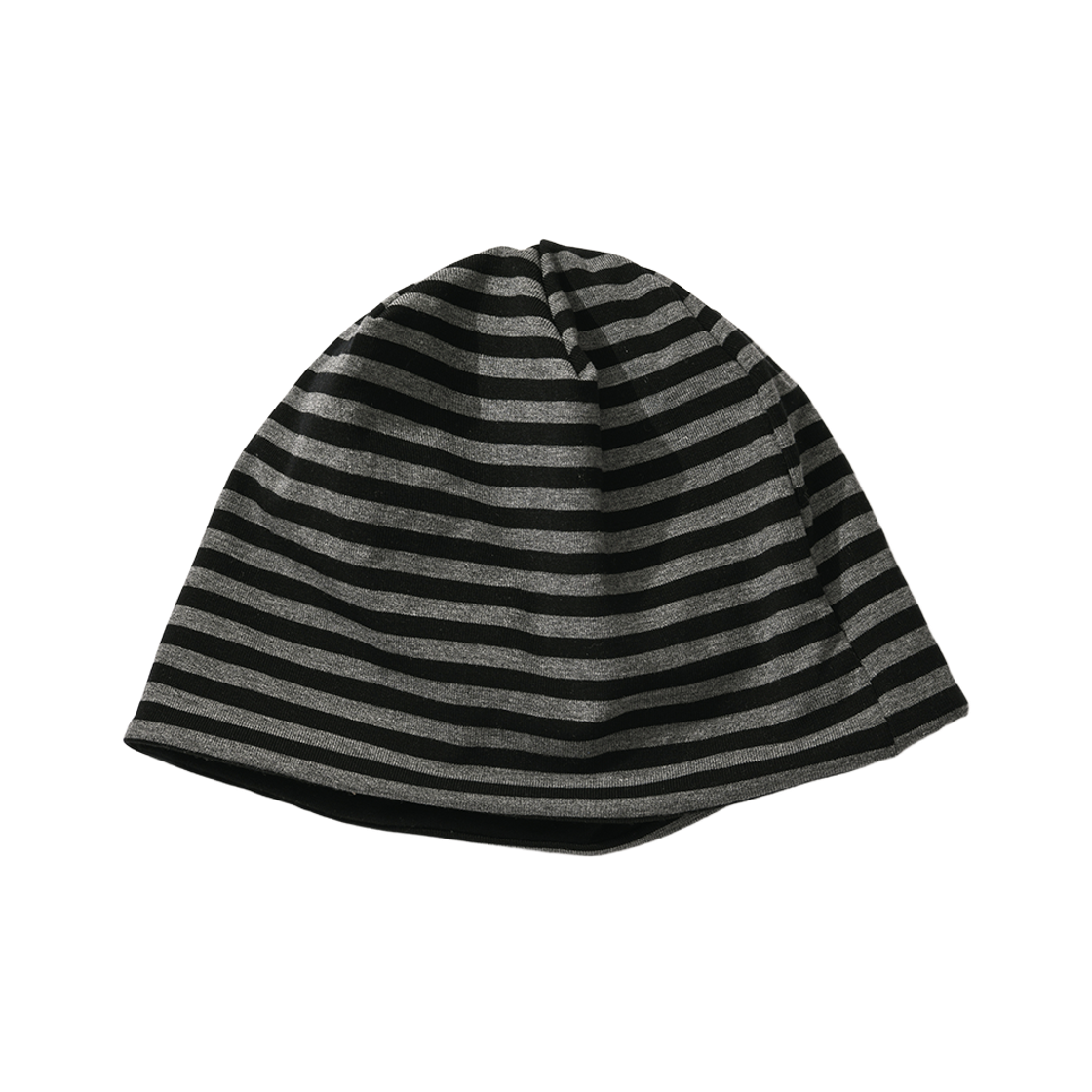 아모우 리버시블 스트라이프 비니 블랙(AMOU Reversible Stripe Beanie Black)