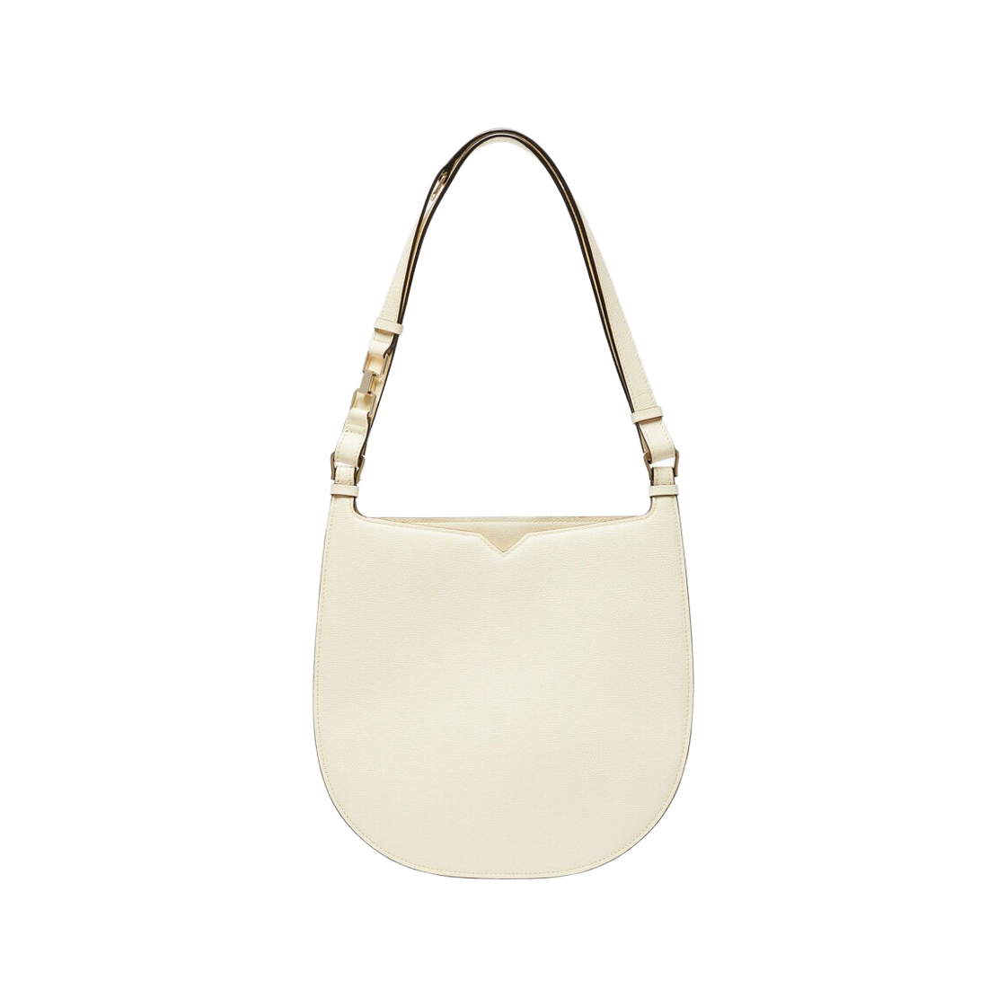 WBHB0051028LOC99WW Valextra Hobo Weekend Medium Bag Pergamena White