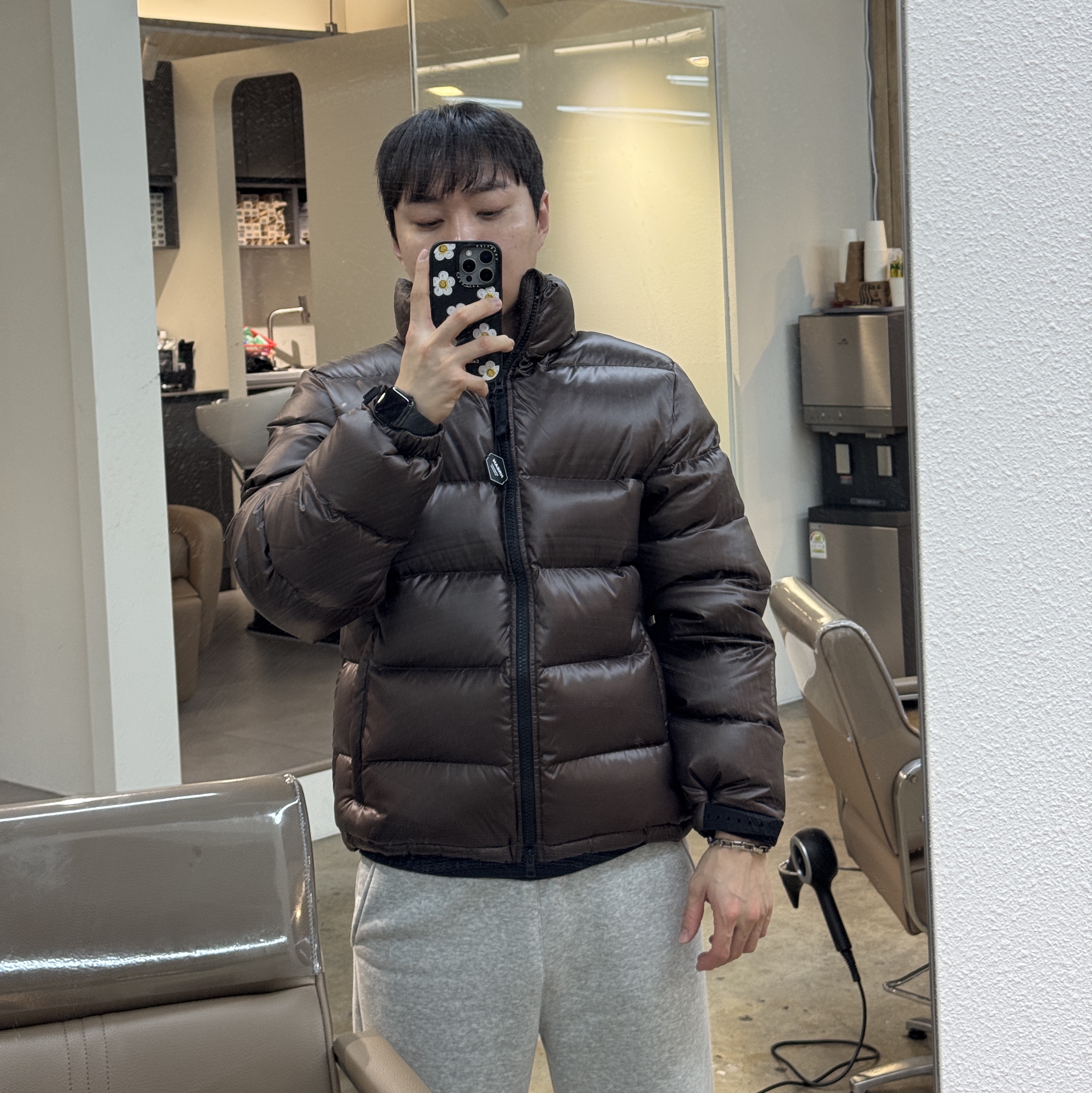 Nike x Drake Nocta Sunset Puffer Jacket Baroque Brown Olive Grey - Asia 착용 스타일 - 1