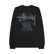 Stussy Classic Gear Pigment Dyed LS T-Shirt Black