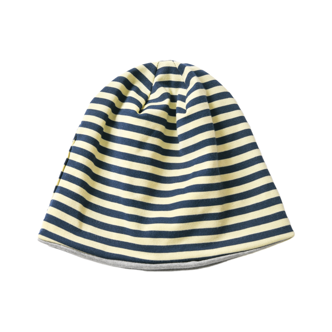 아모우 리버시블 스트라이프 비니 그레이(AMOU Reversible Stripe Beanie Gray)