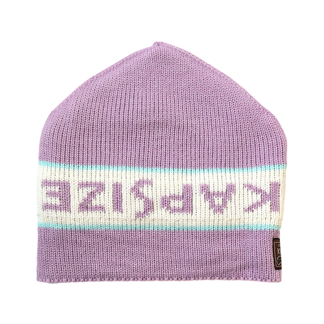 캐피탈 7G 니들 펀치드 오징어 니트 캡 라이트 퍼플