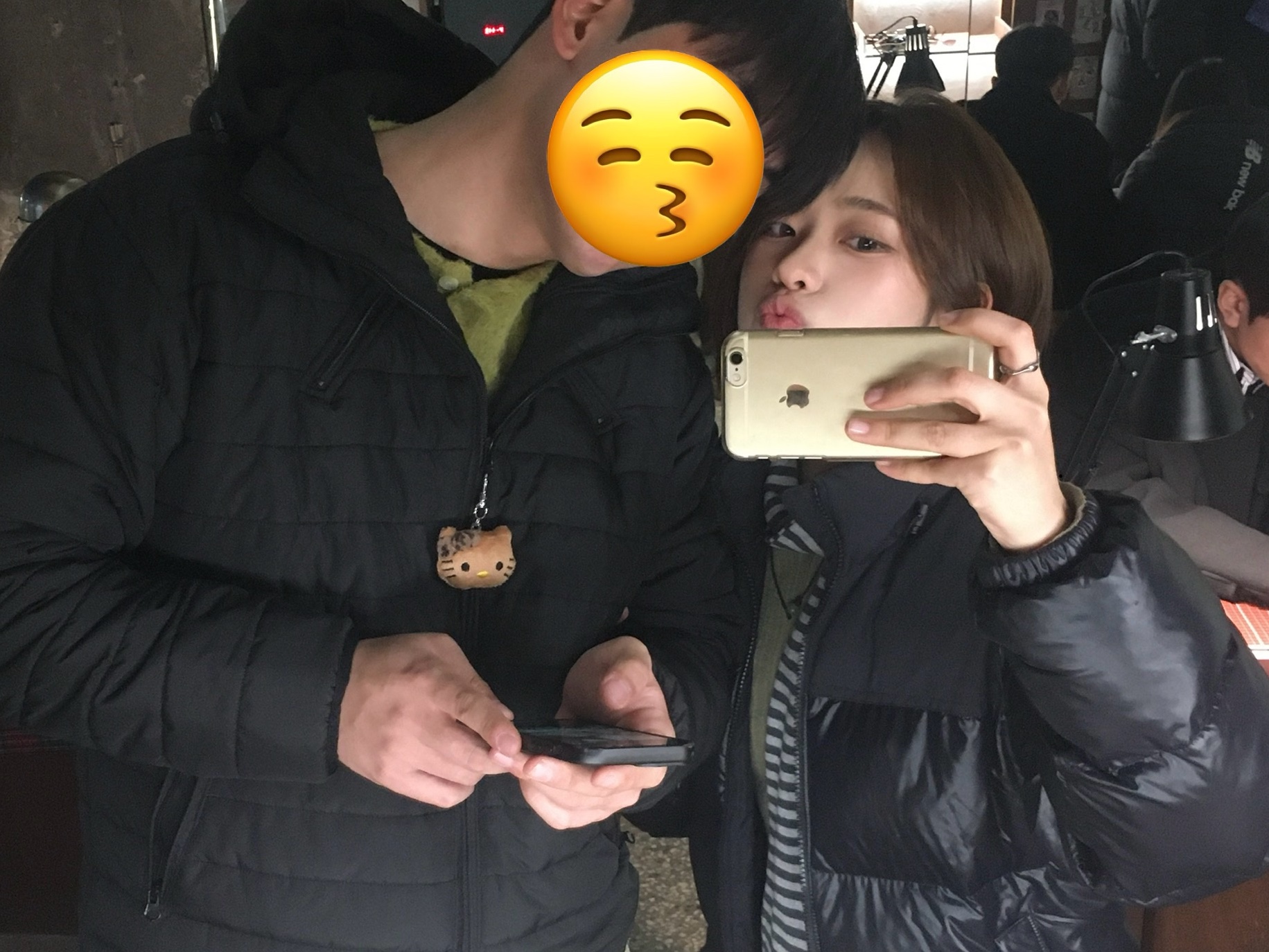 The North Face On Ball Jacket Black 착용 스타일 - 1