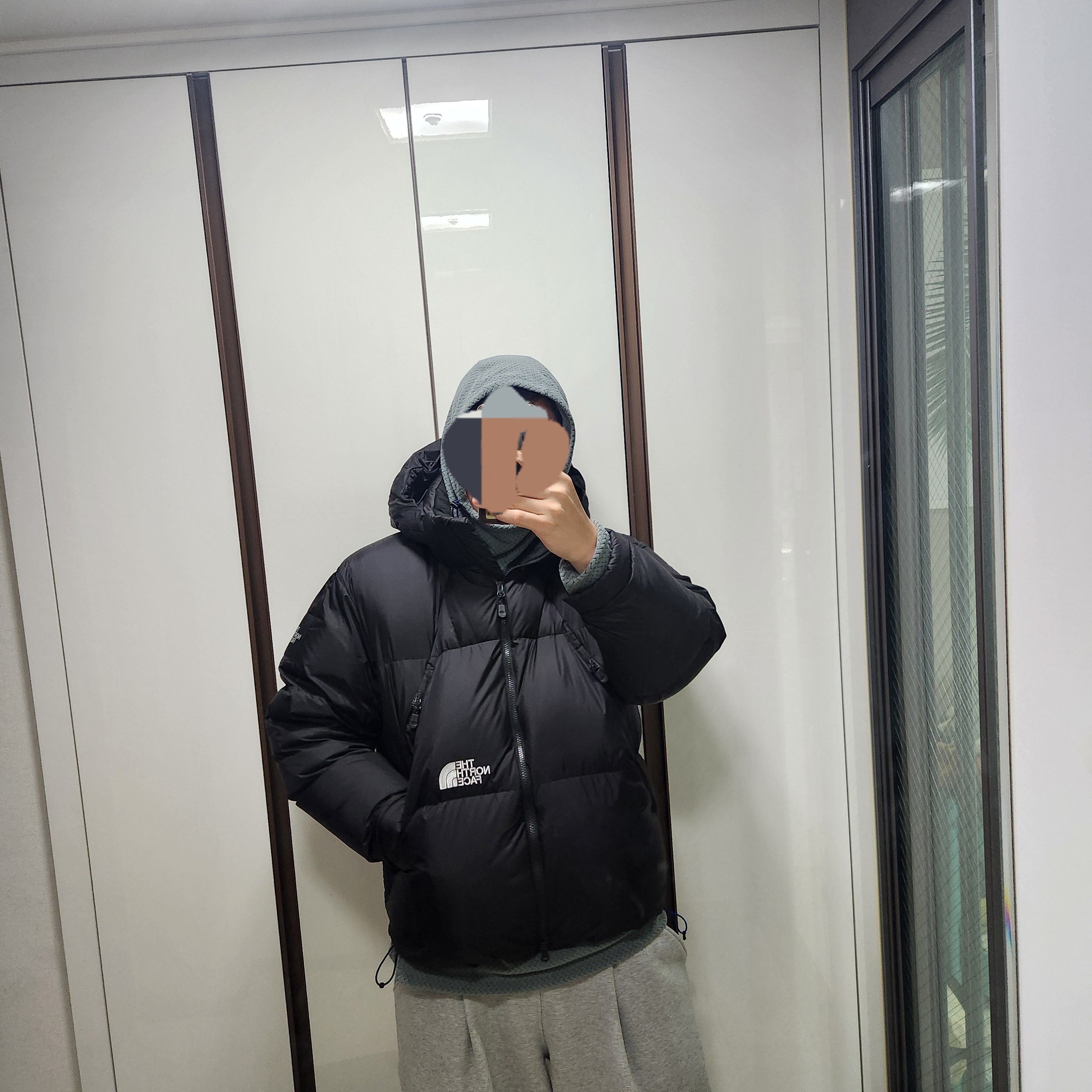 The North Face White Label Project Down Jacket RDS Black - 25FW 착용 스타일 - 1