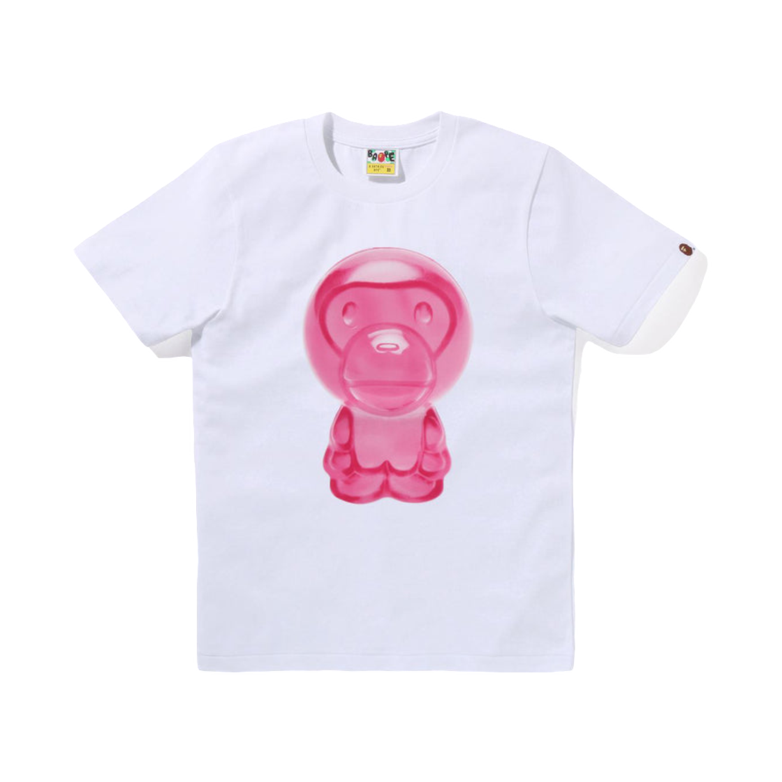 (W) 베이프 마일로 구미 캔디 티셔츠 화이트((W) BAPE Milo Gummy Candy T-Shirt White)