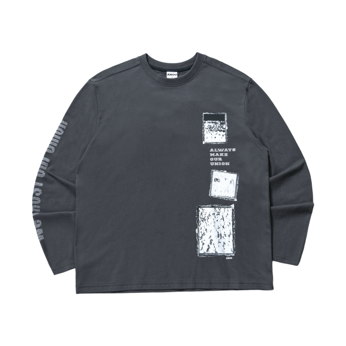 아모우 프레임 아카이브 롱슬리브 차콜(AMOU Frame Archive Long Sleeve Charcoal)
