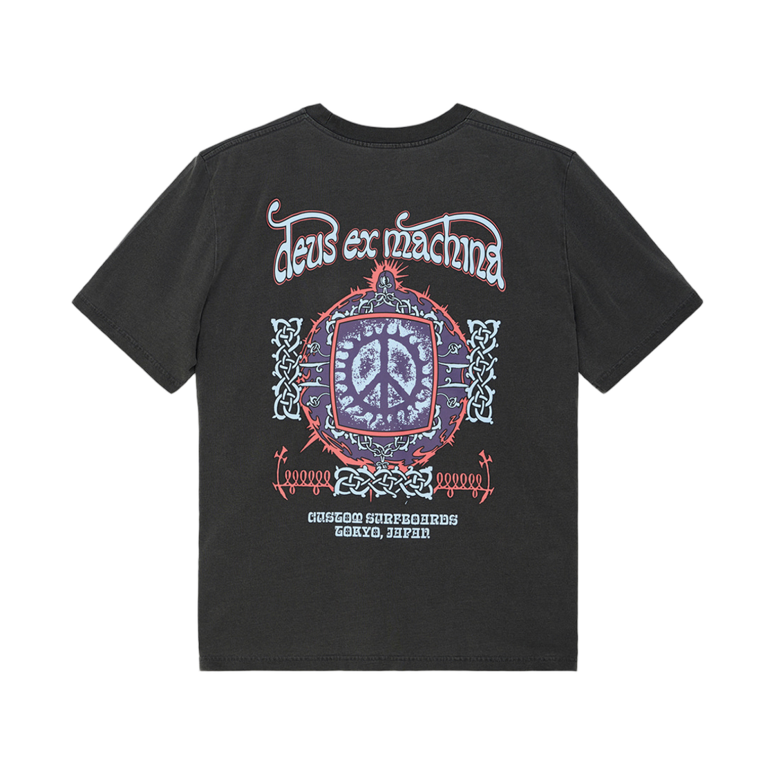 D261MTS529/D262UTS529-094 Deus Ex Machina Virtual Insanity T-Shirt Charcoal