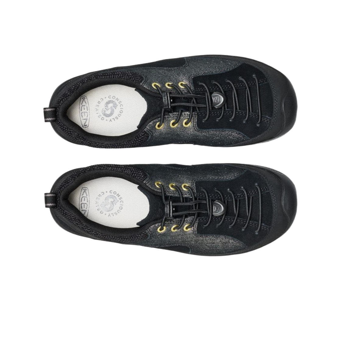 (W) 킨 재스퍼 락스 스니커즈 블랙 골드((W) Keen Jasper Rocks Sneakers Black Gold) - 2