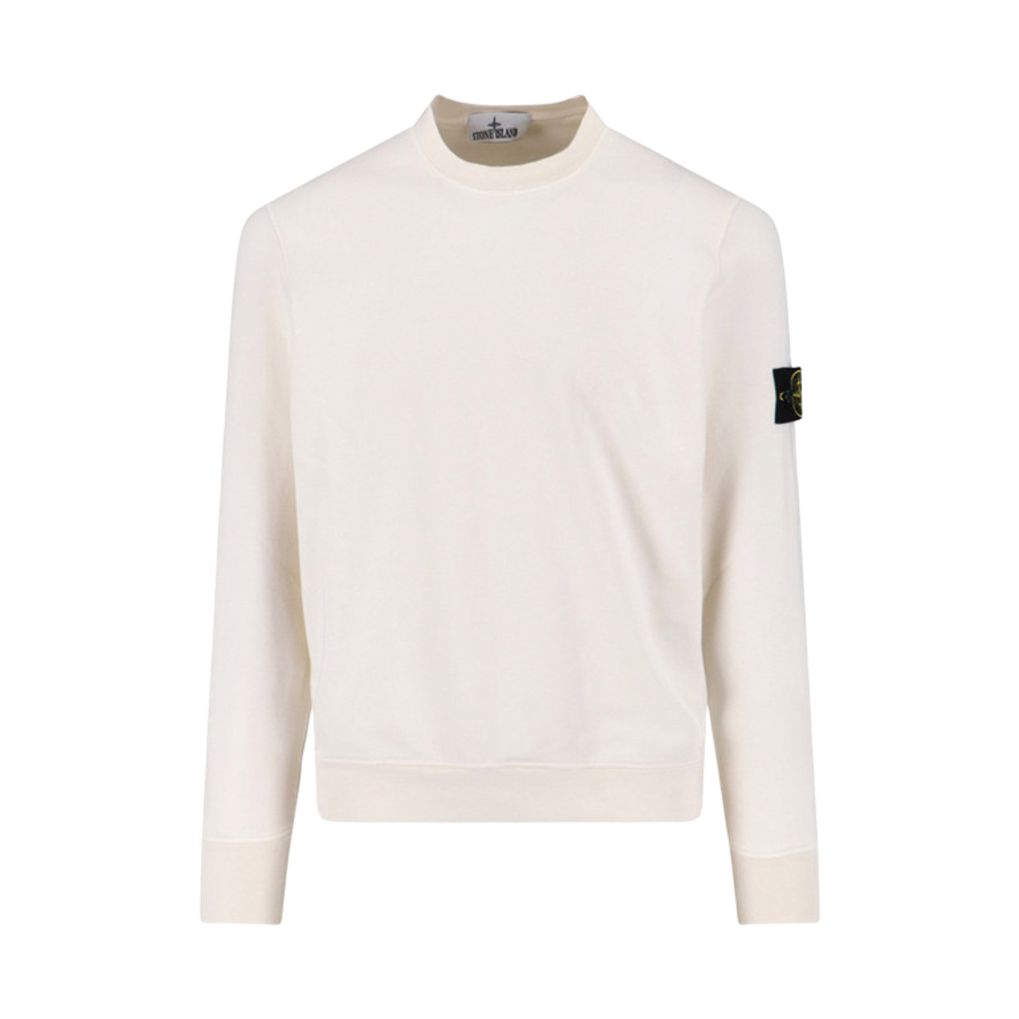 L1S156100060 S0051 V0093 [20% 쿠폰] Stone Island 6100060 Organic Cotton Fleece Regular Fit Crewneck Sweatshirt Ivory - 26SS