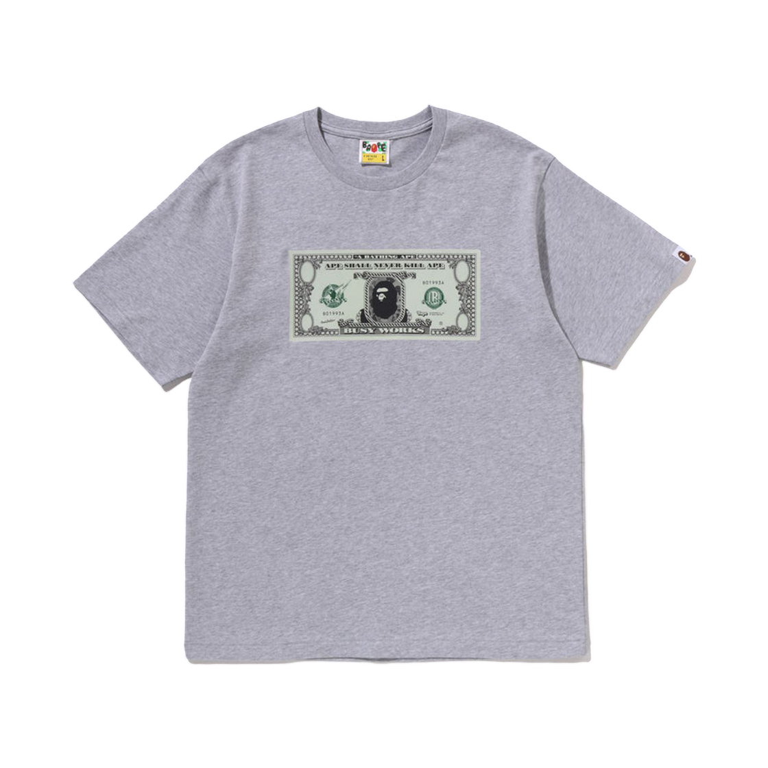 베이프 뱅크노트 티셔츠 그레이(BAPE Banknote T-Shirt Gray) - 1