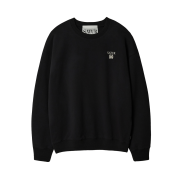SATUR Loren Small Logo Basic Sweatshirt Black