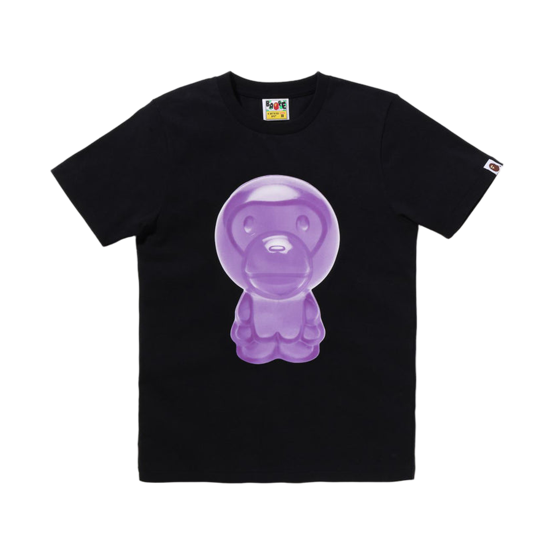(W) 베이프 마일로 구미 캔디 티셔츠 블랙((W) BAPE Milo Gummy Candy T-Shirt Black)