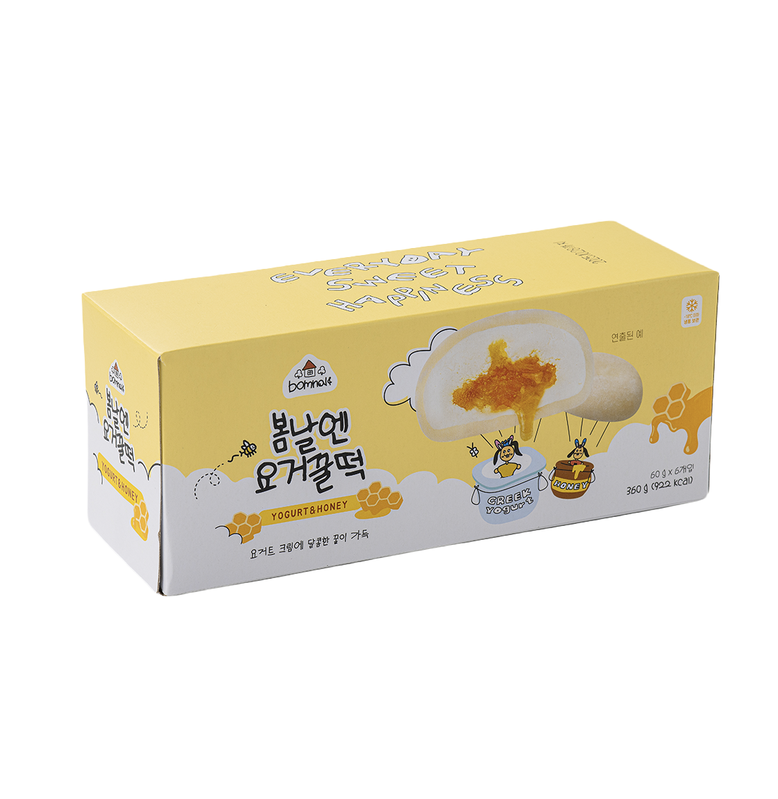 봄날엔 요거 꿀떡 (60g x 6개입)(Bomnal& Yoger Kkultteok (60g x 6ea))