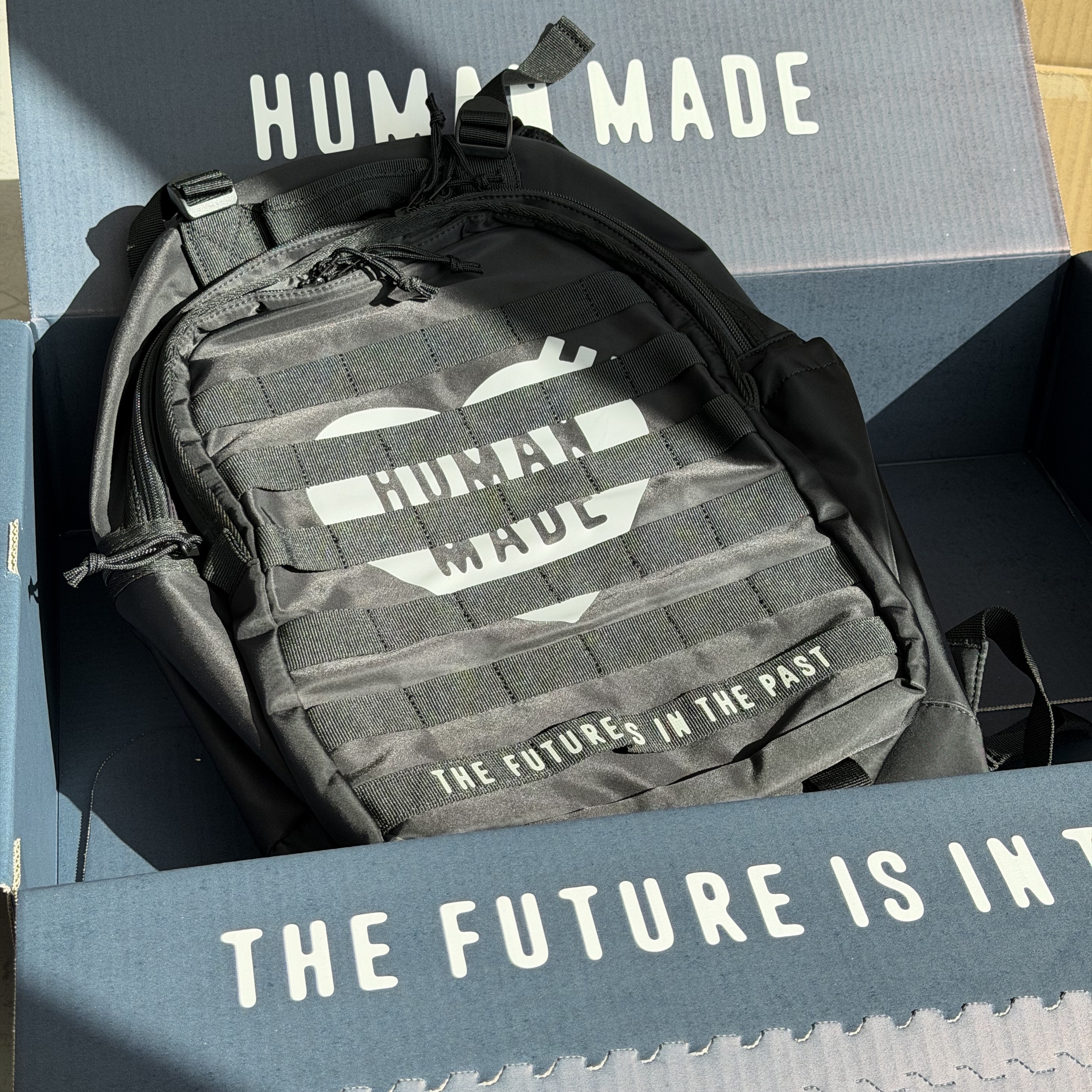 Human Made Military Backpack Black 착용 스타일