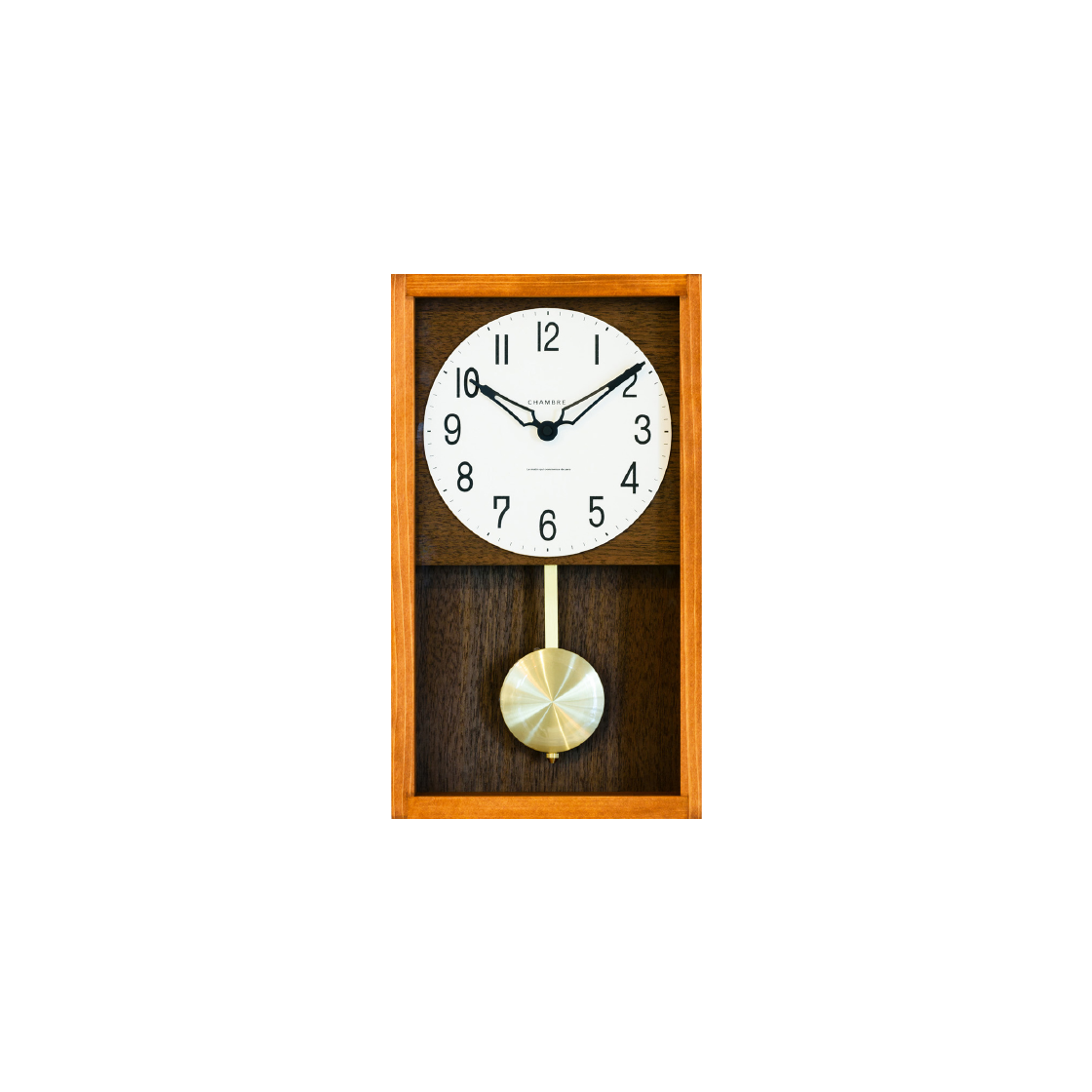 [3% 적립] 모로모로 샹브루 히노끼 추시계 카페 브라운([3% 적립] MOROMORO CHAMBRE Hinoki Pendulum Clock cafe brown)