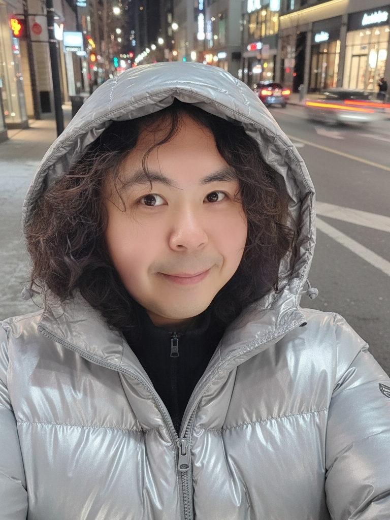 Millo Archive Detachable Duck Down Padding Glossy Silver 착용 스타일 - 1