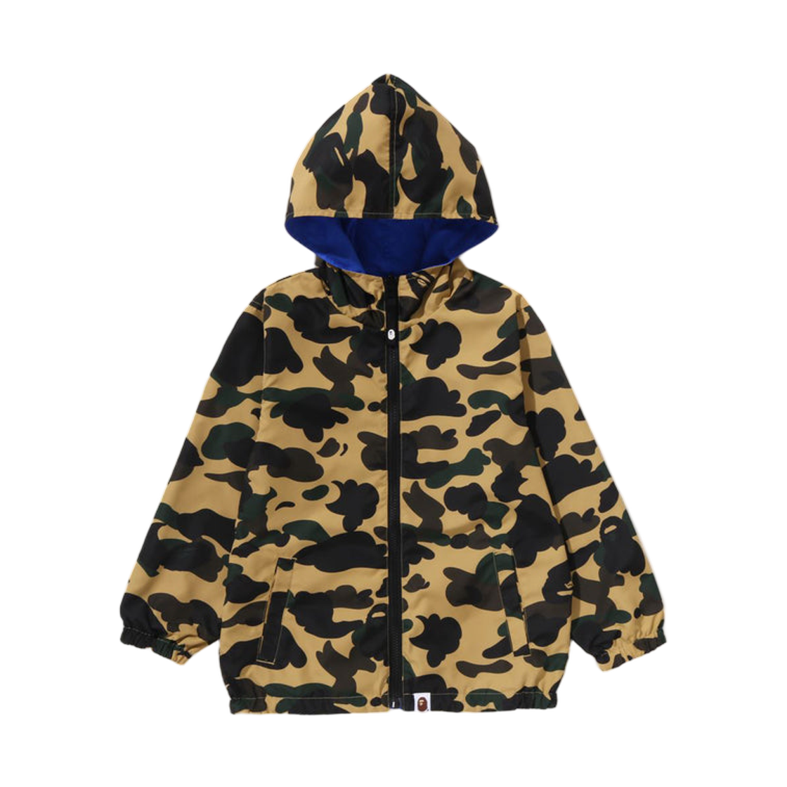 (키즈) 베이프 퍼스트 카모 리버시블 후드 자켓 옐로우((Kids) BAPE 1st Camo Reversible Hoodie Jacket Yellow) - 1