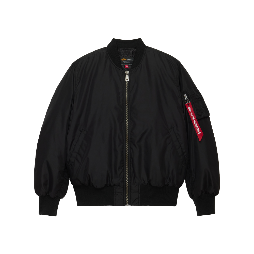 알파 인더스트리 MA-1 옥스포드 플라이트 자켓 블랙(ALPHA INDUSTRIES Ma-1 Oxford Flight Jacket Black)