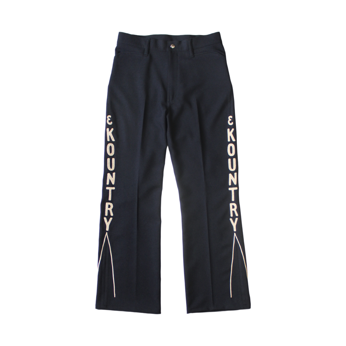 캐피탈 알베릭 옥스포드 5P 프리스코 & 컨트리 자수 네이비(Kapital Alberic Oxford 5P Frisco & Kountry Embroidery Navy) - 1