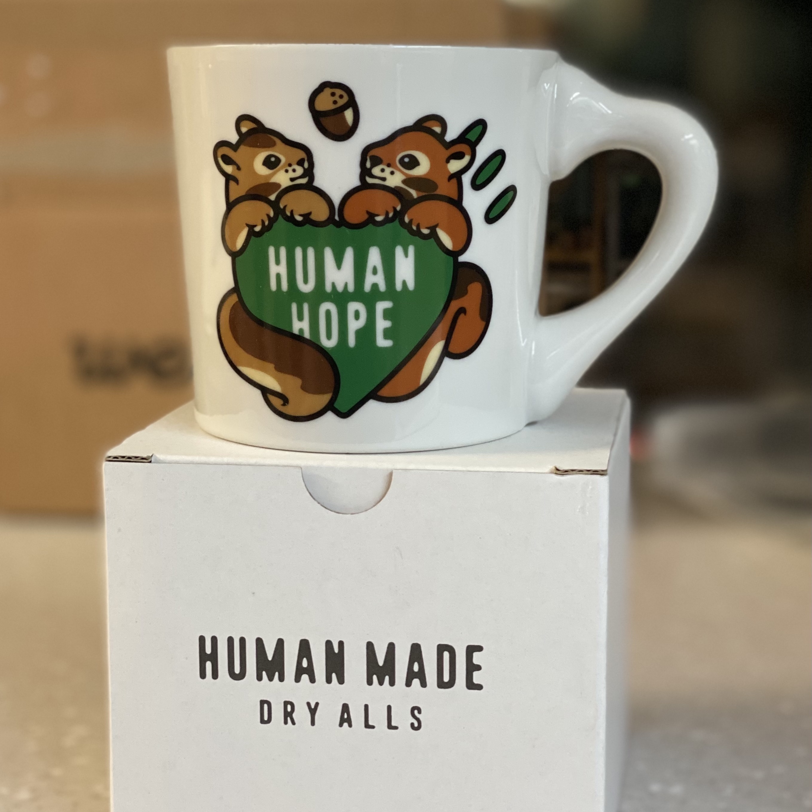 Human Made Human Hope Coffee Mug White 착용 스타일