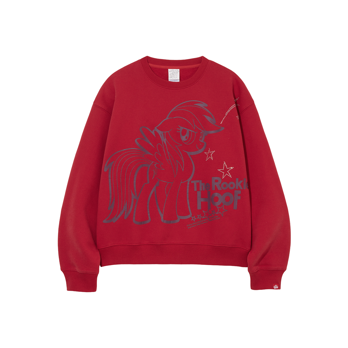 테켓 X 마이 리틀 포니 럭키 포니 스웨트셔츠 레드(TEKET X My Little Pony Lucky Pony Sweatshirt Red)