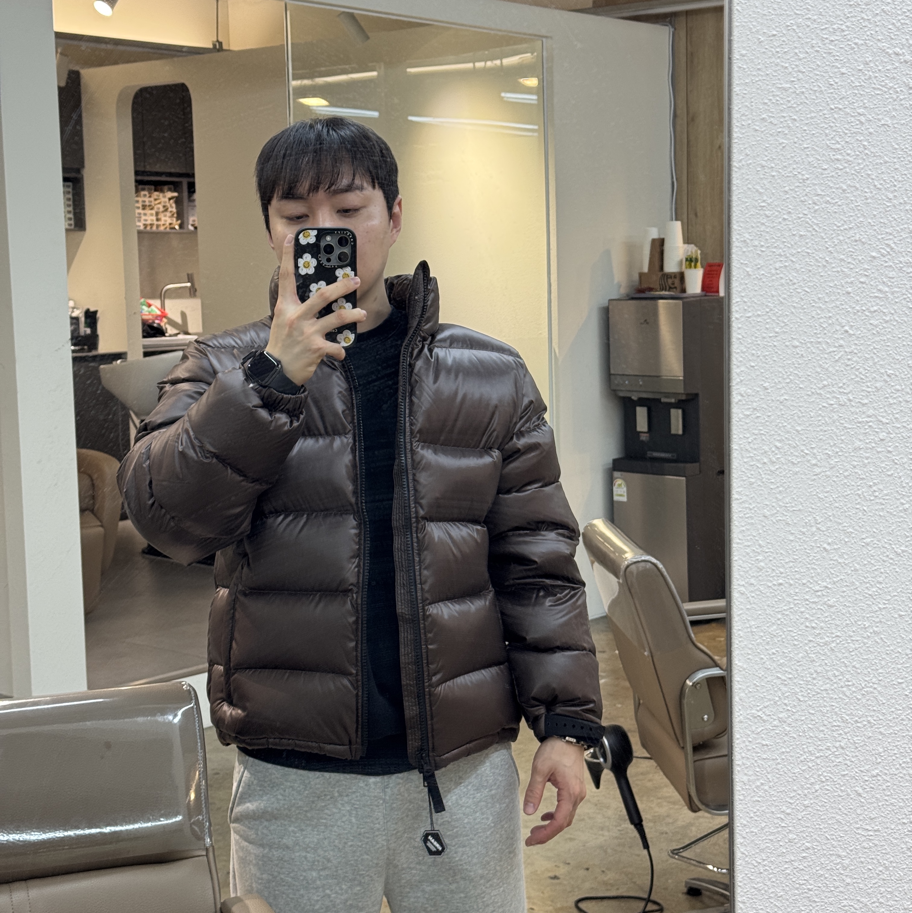 Nike x Drake Nocta Sunset Puffer Jacket Baroque Brown Olive Grey - Asia 착용 스타일 - 2